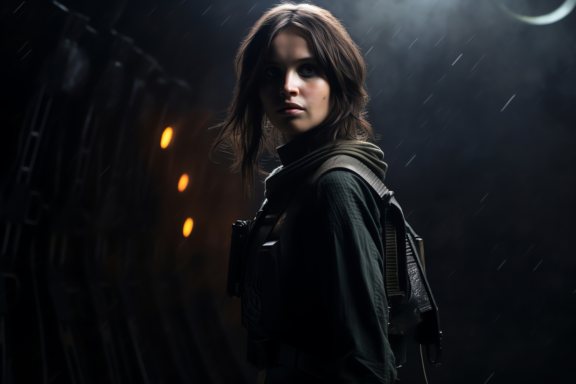 Jyn Erso, Rebel fighter, Star Wars character, Inner strength, Sci-Fi determination, HD Desktop Image