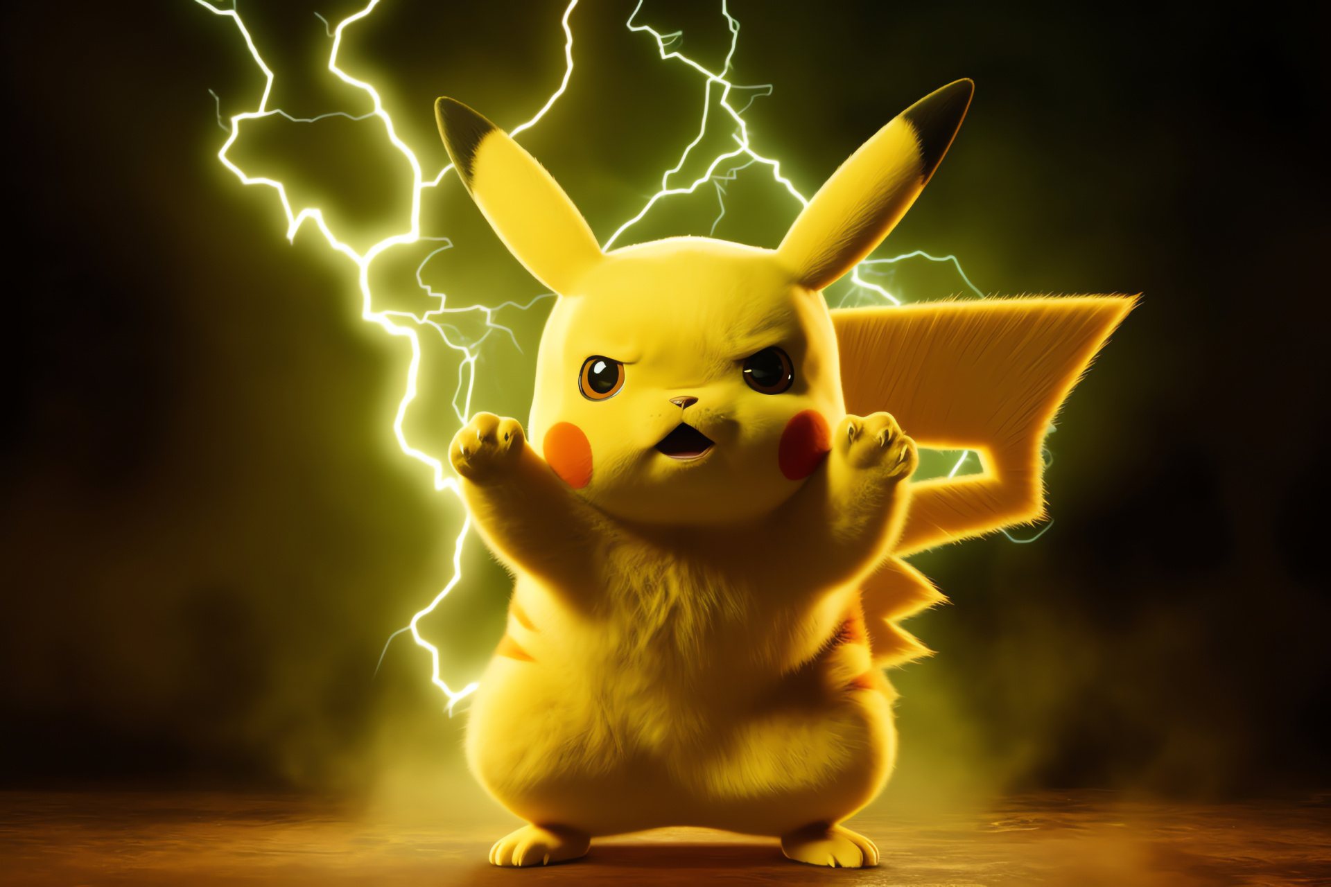 Pikachu, Electric Pokmon, Pokmon series, Creature with powers, Gaming icon, HD Desktop Image