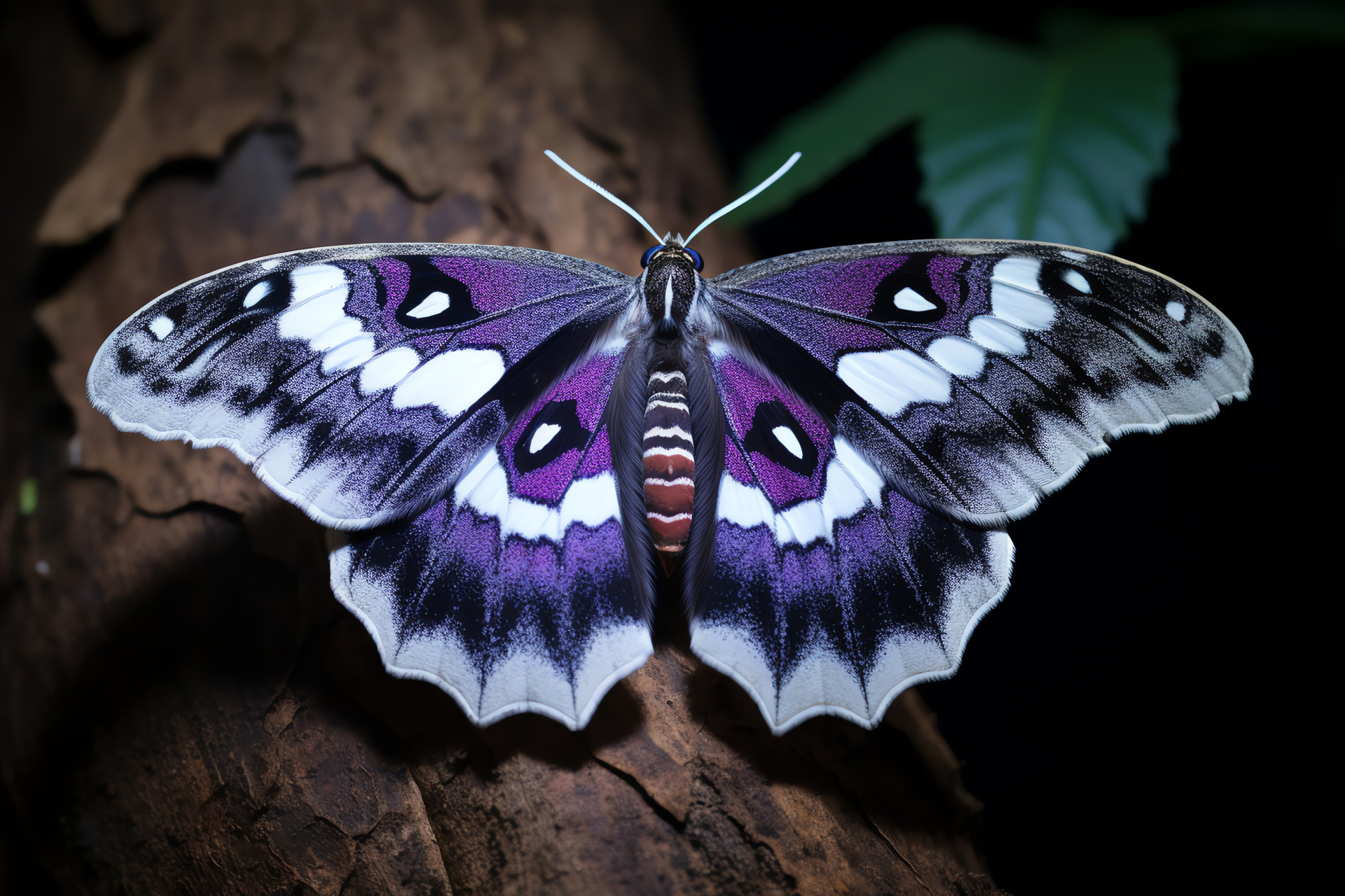 Purple Sphinx moths, night-flying insects, pollination role, moth enthusiast, habitat diversity, HD Desktop Image