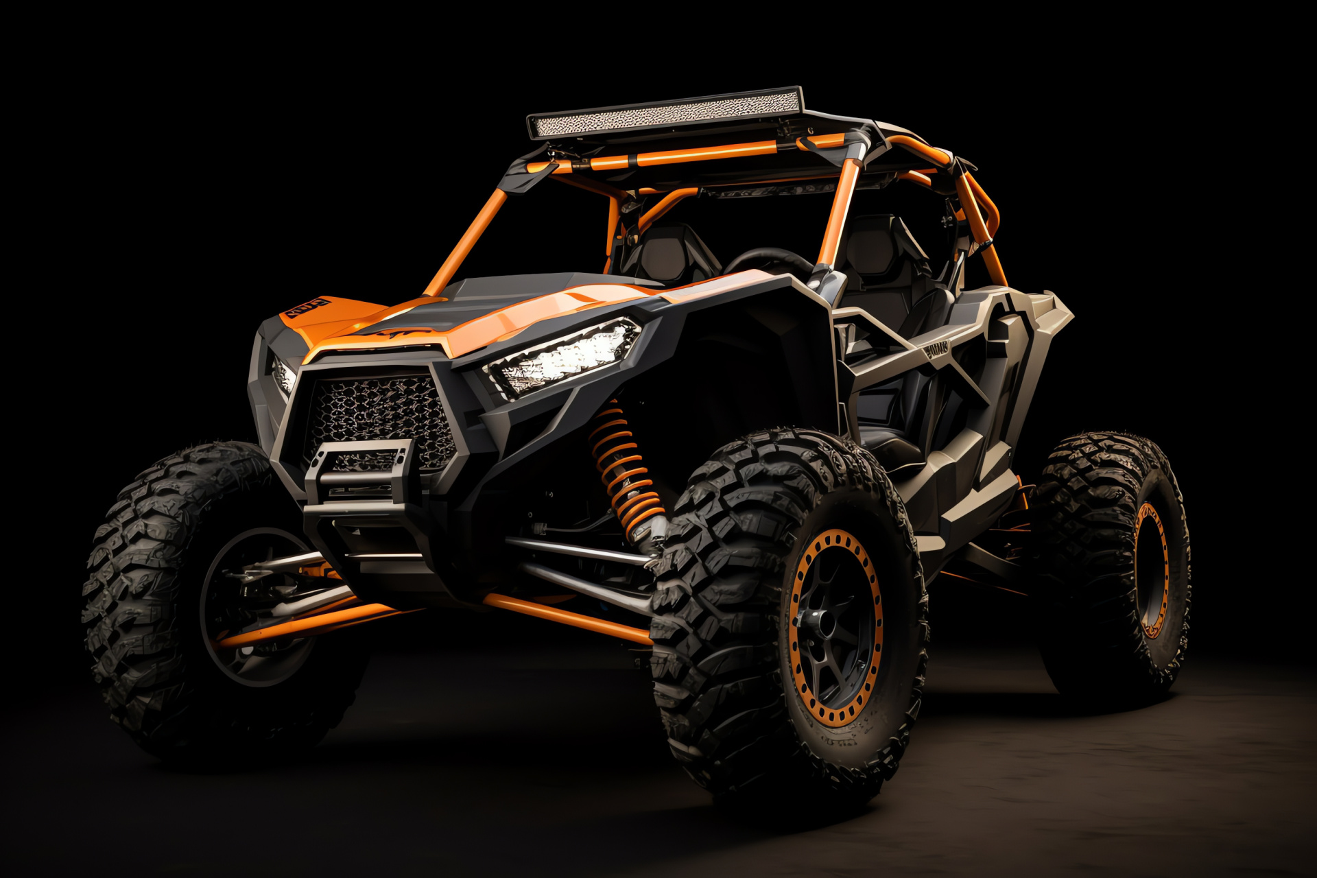 Polaris Rzr Turbo S Velocity, Dynamic sports vehicle, High-performance UTV, Orange rugged design, Adventure-ready, HD Desktop Wallpaper