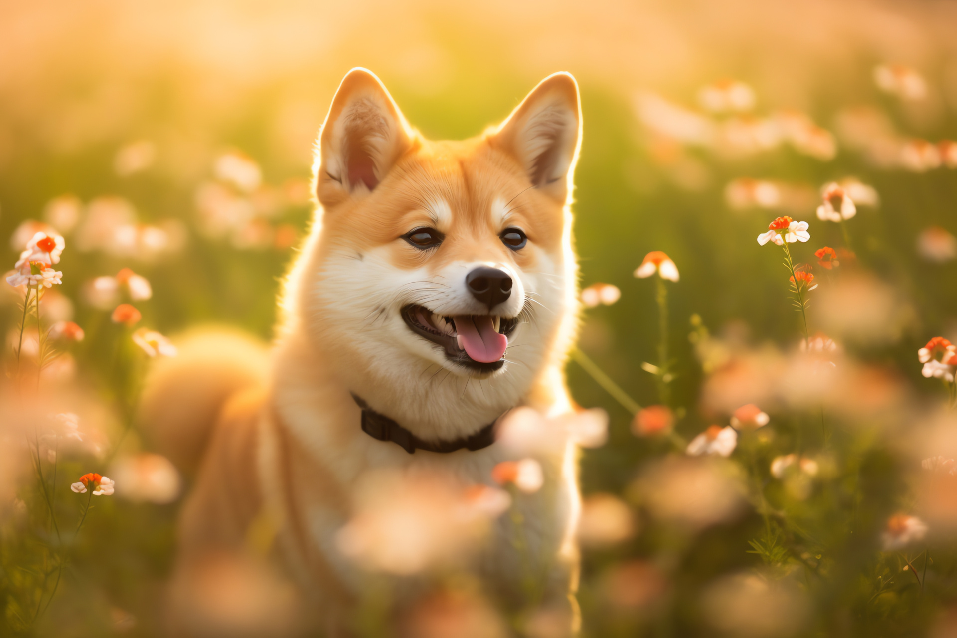 Shiba dog details, Pet gaze, Canine fur texture, Companion animal, Japanese dog, HD Desktop Image