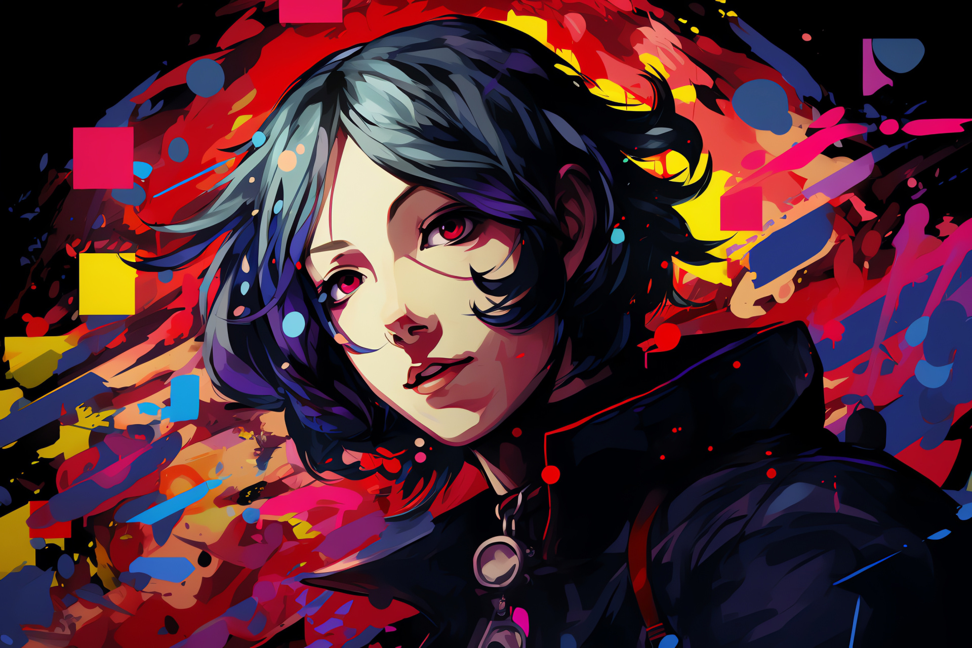 Persona 3 HD boss scene, Tartarus conflict, Messiah confrontation, Game battle spectacle, HD Desktop Wallpaper