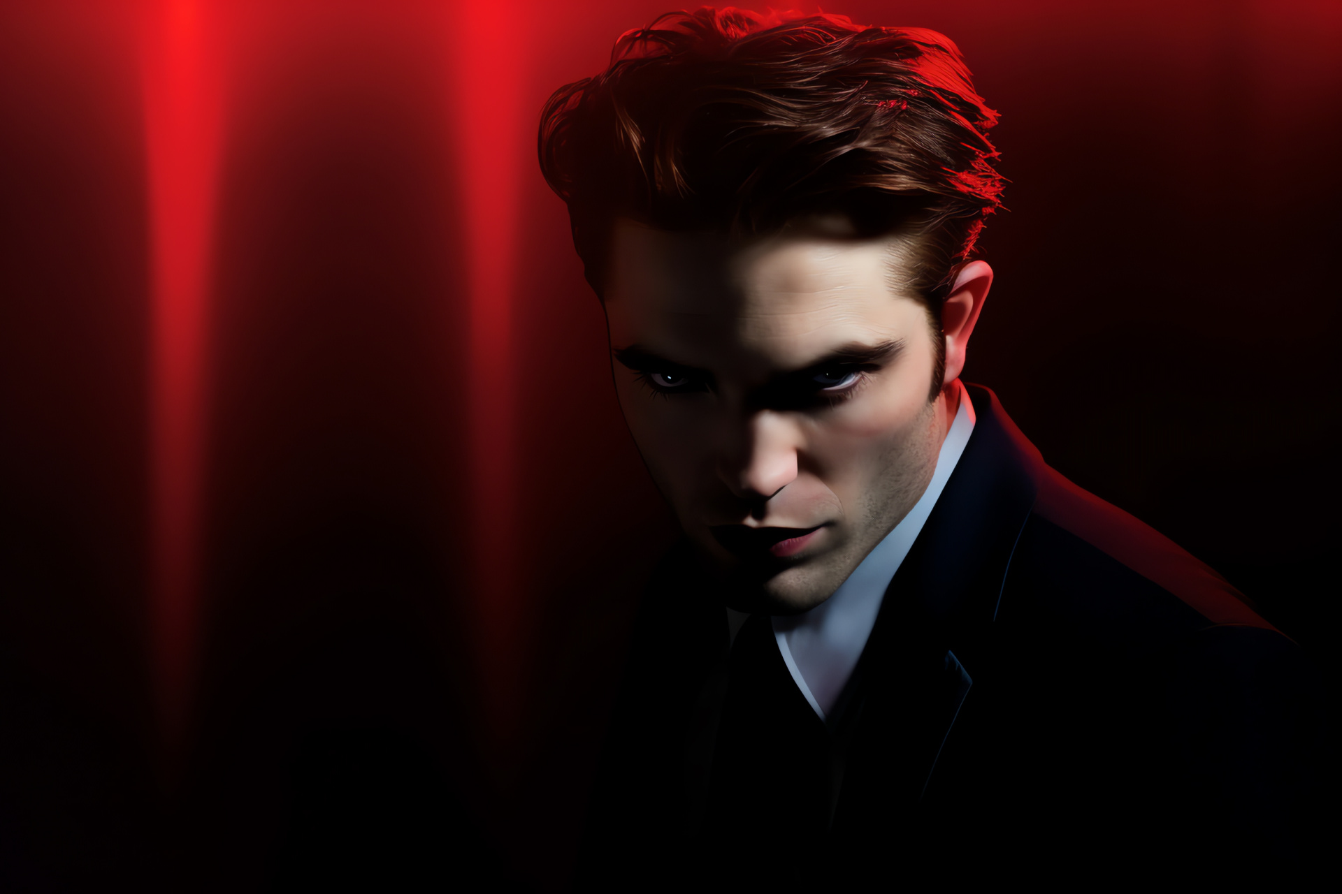 Vampire portrayal, Cullen family member, Supernatural romance, Pacific Northwest setting, Gothic fantasy, HD Desktop Image