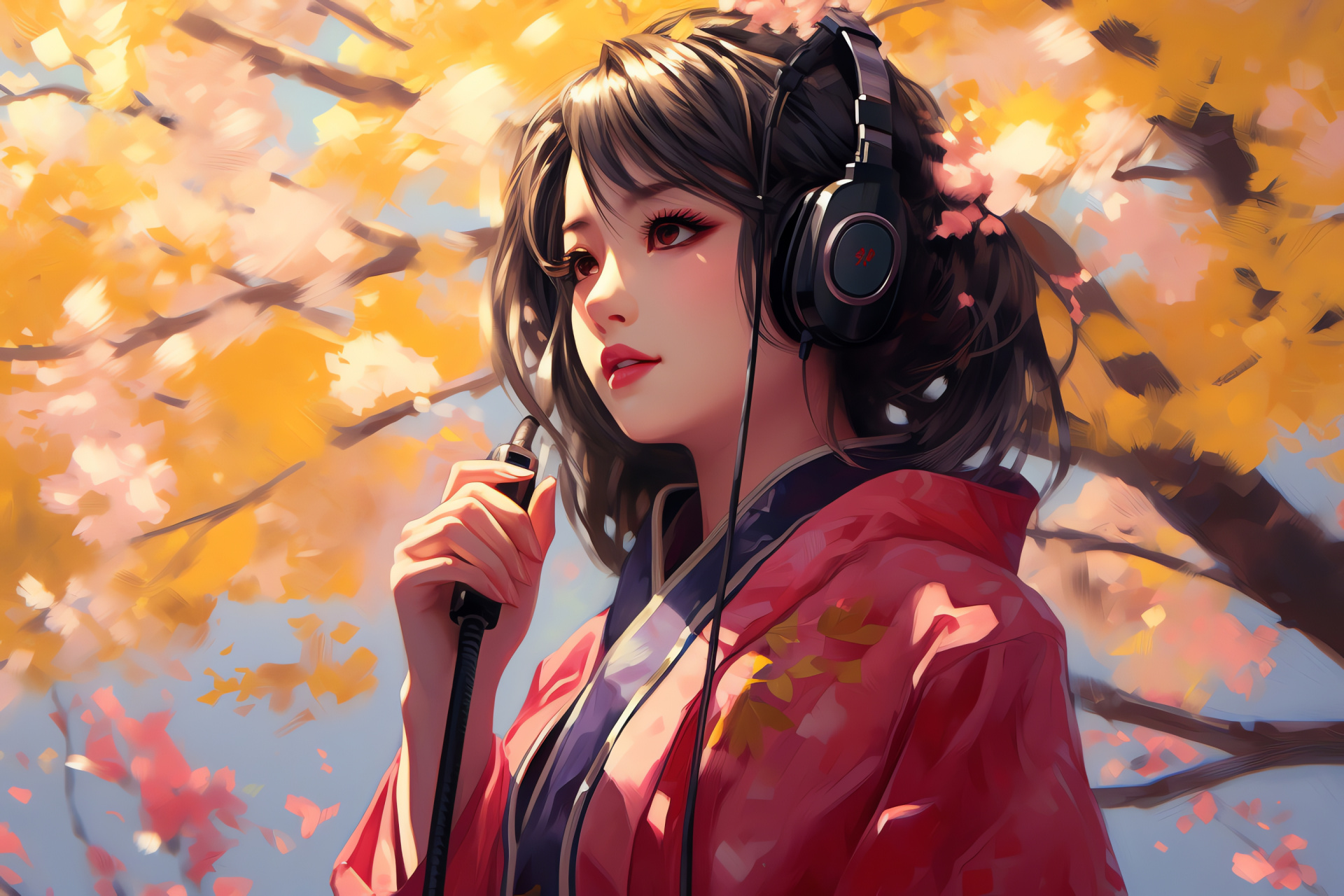 Yukiko Amagi portraiture, Amagi family pride, Traditional attire, Inaba setting, Japanese grace, HD Desktop Wallpaper