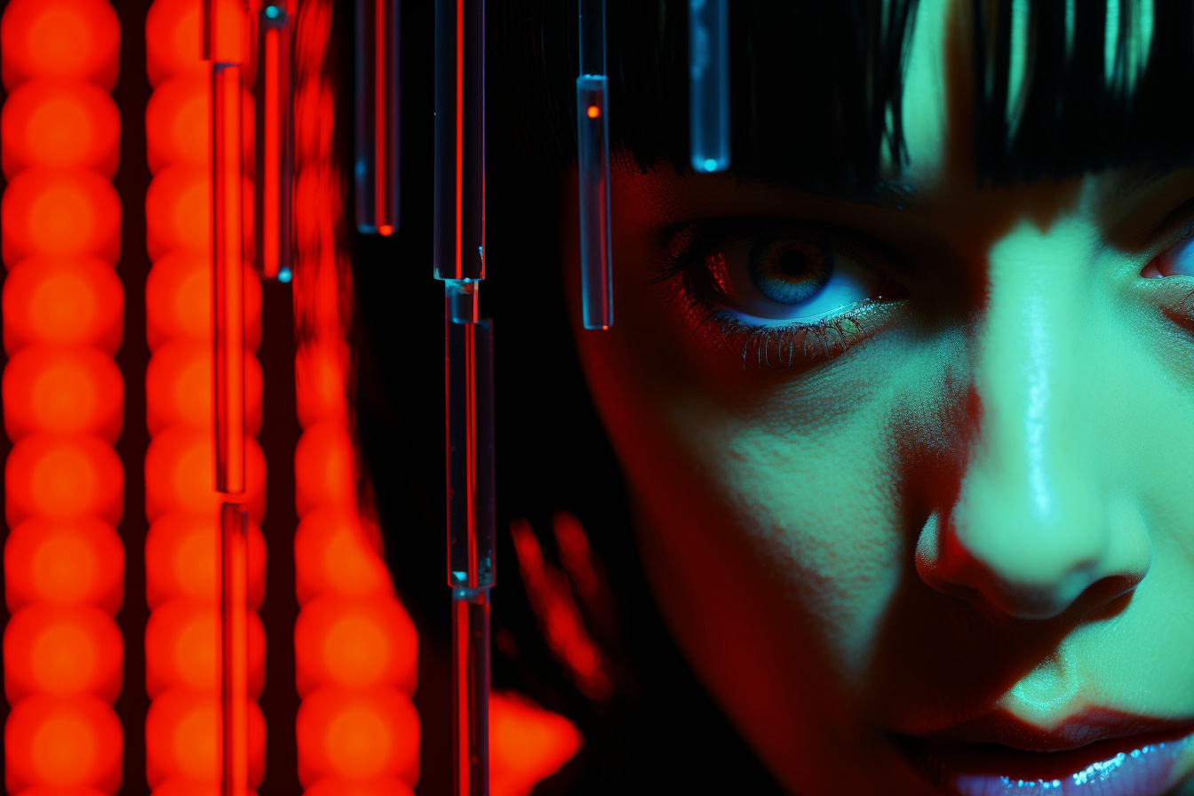 Mia Wallace character, Uma Thurman actress, Pulp Fiction film, Distinctive green eyes, Confident Uma stance, HD Desktop Wallpaper
