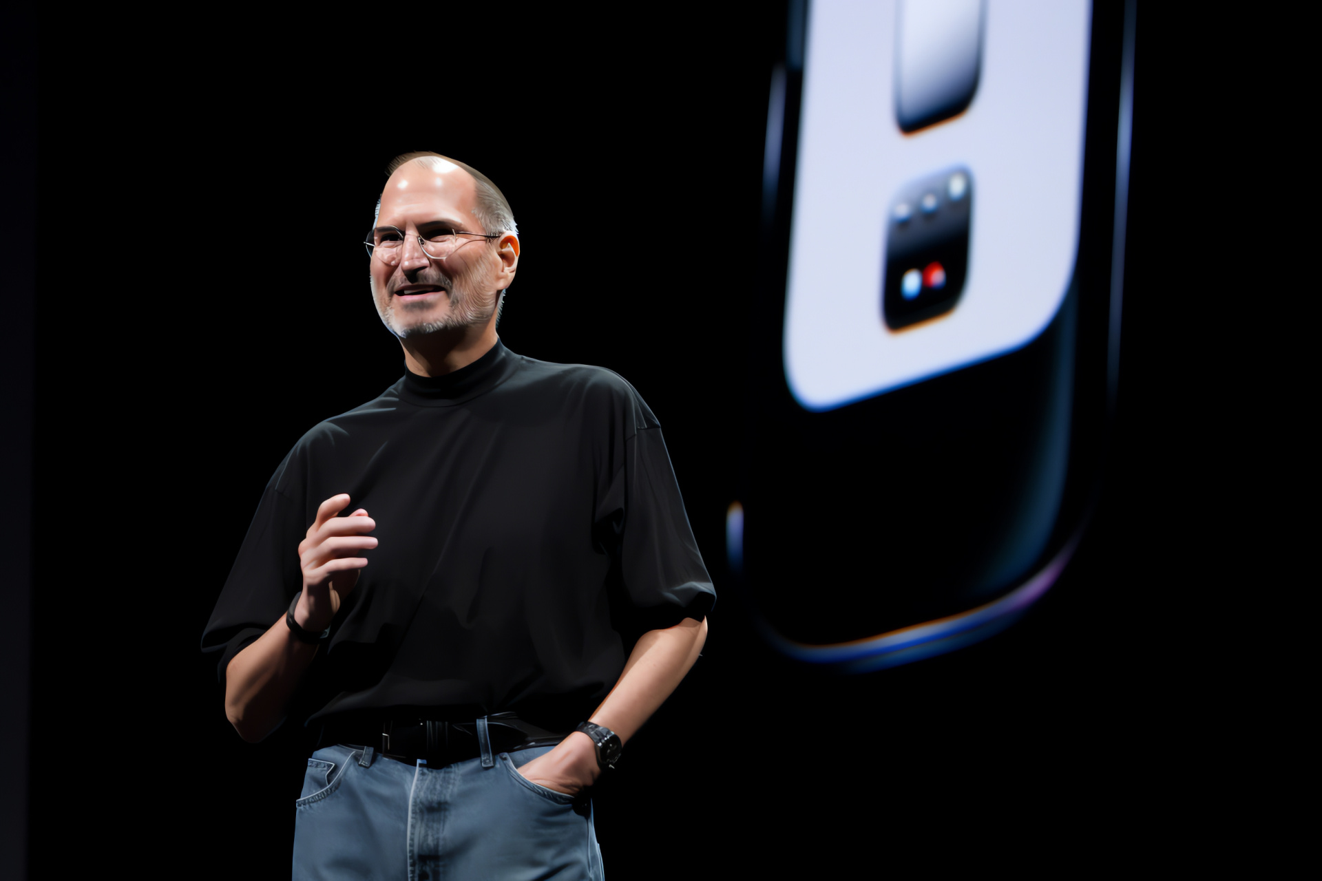 Steve Jobs, Apple Icon, iPod innovation, Influential leader, Technology design, HD Desktop Wallpaper