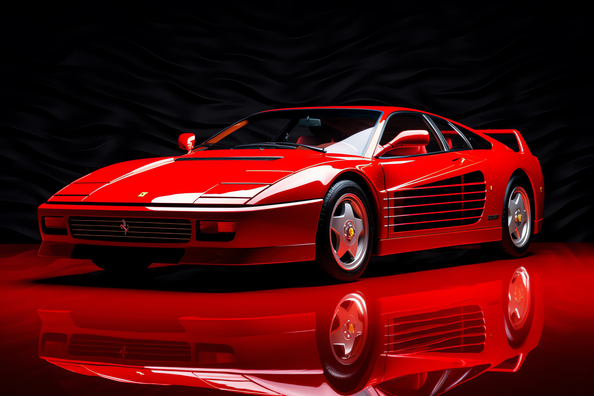 Ferrari Testarossa 1993, Classic Italian car, Automotive heritage, Luxury vehicle collector, Exotic motorcar, HD Desktop Image