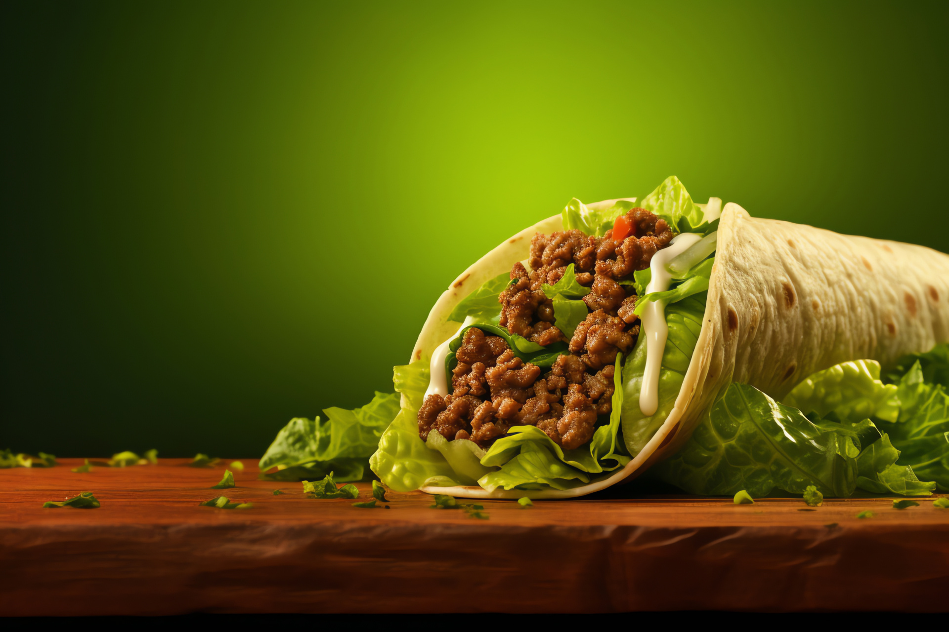 Fast food eatery, Iconic restaurant, Animated foliage design, Delicious tacos, Appetizing display, HD Desktop Image