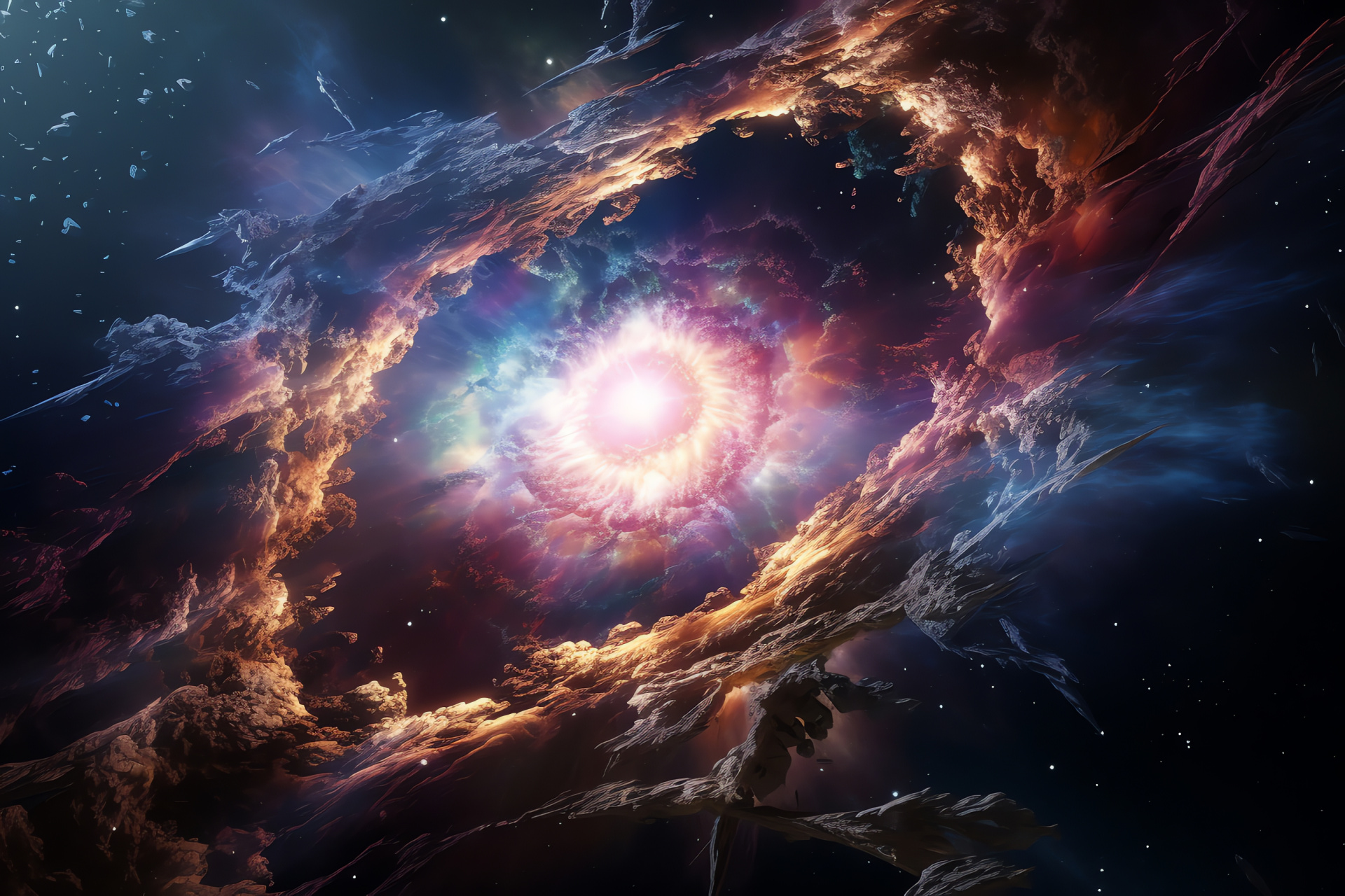 Astrological supernova, Space time events, Galactical impact, Cosmic demise, Astronomy spectacle, HD Desktop Image