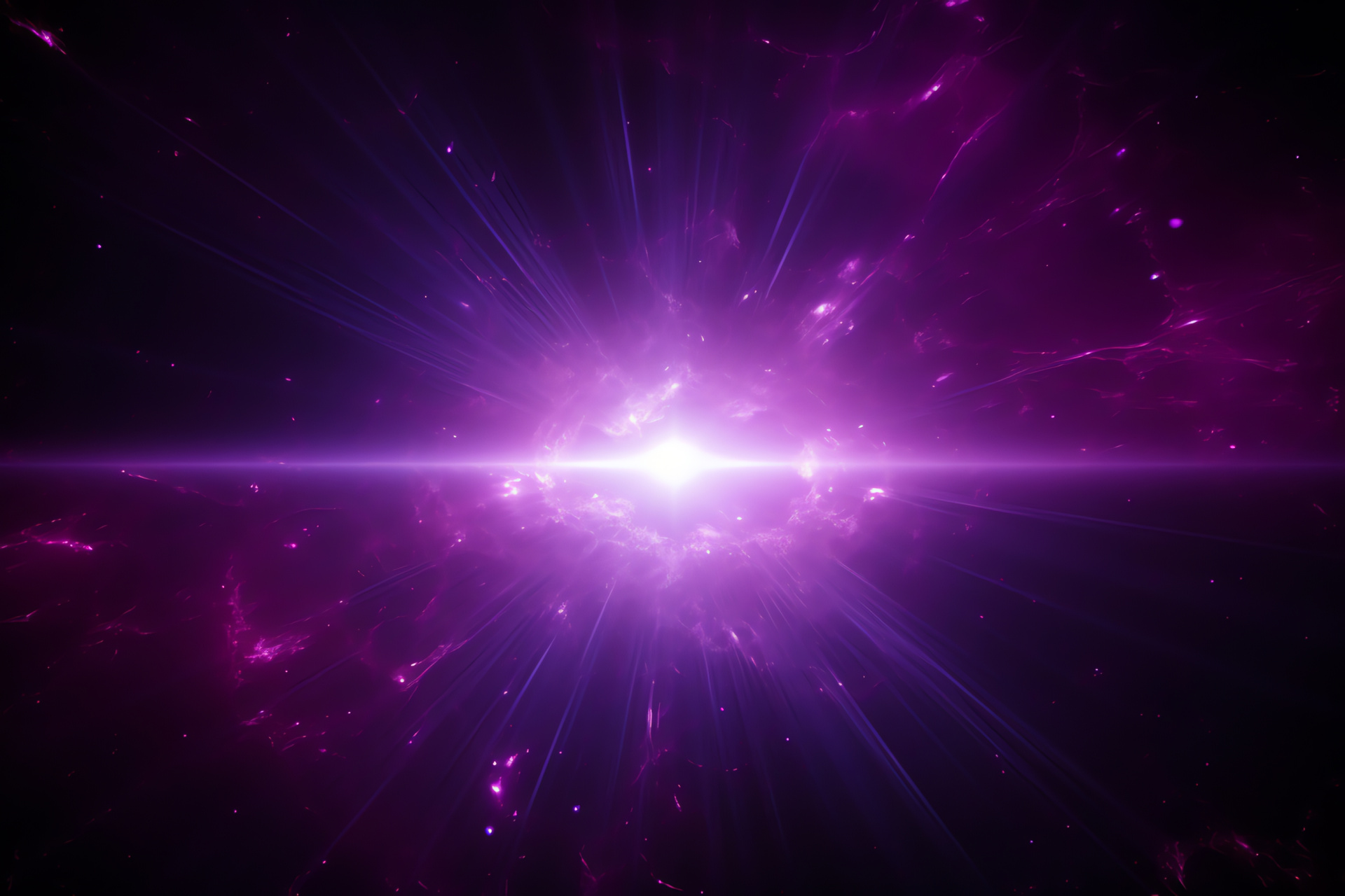 Star, Space, Sky spectacle, Intense purple radiance, Mystic aura, HD Desktop Wallpaper