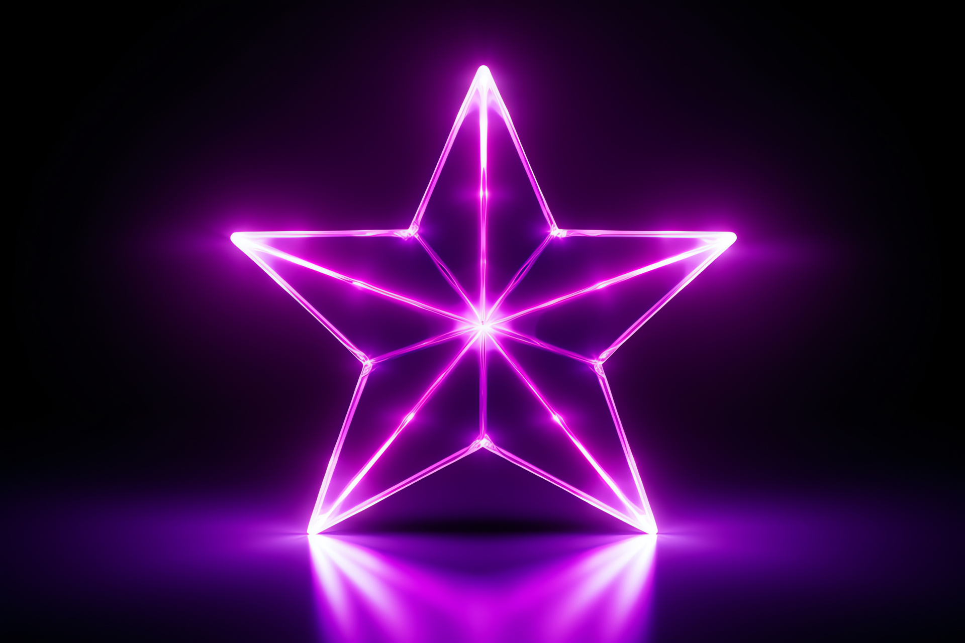 Star, Outer space, Celestial charm, Neon brilliance, Ethereal glow, HD Desktop Image