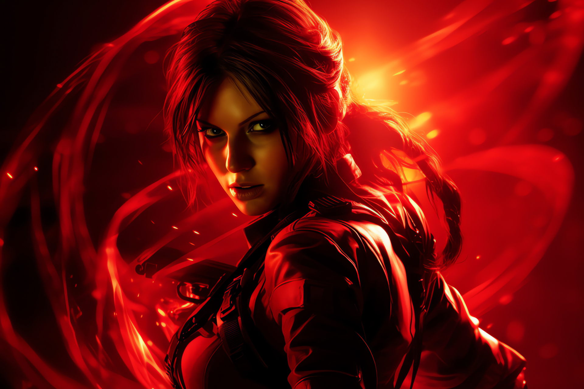 Claire Redfield artwork, Resident Evil series, Survival horror game, Strong female protagonist, Character art, HD Desktop Wallpaper