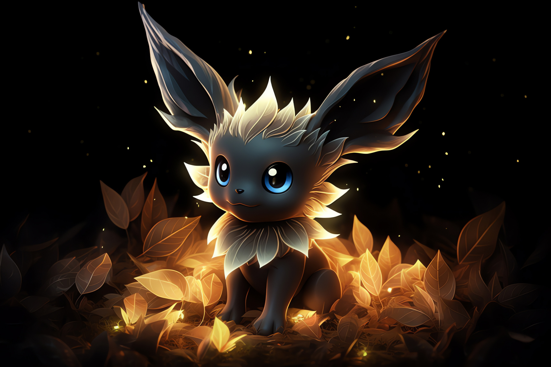 Eevee close-up, Adorable stance, Potential evolves, Texture details, Youthful spirit, HD Desktop Wallpaper