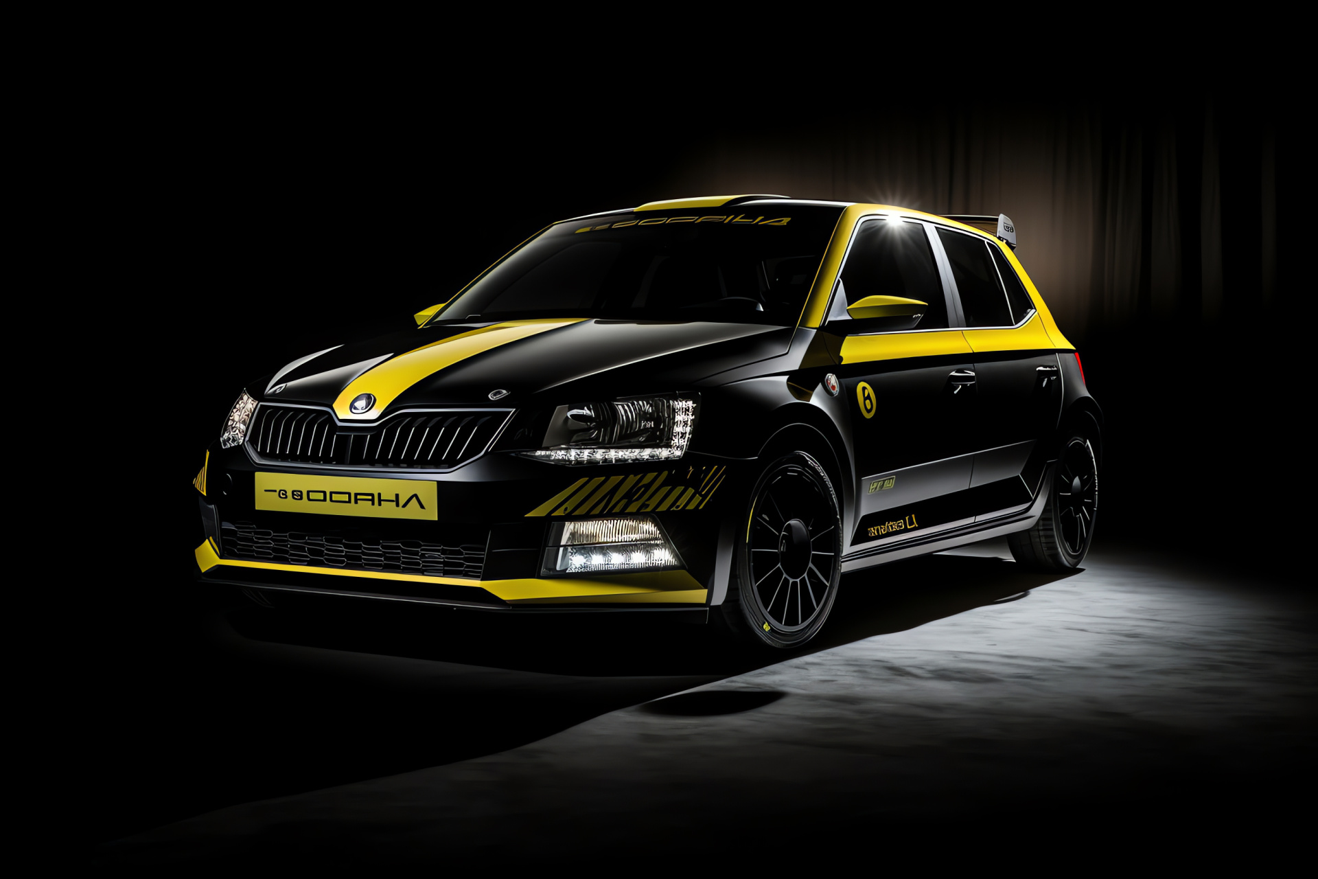 koda Fabia Rally2 Evo, Competitive rally car, Speed and precision, Motorsport agility, Rally championship contender, HD Desktop Image