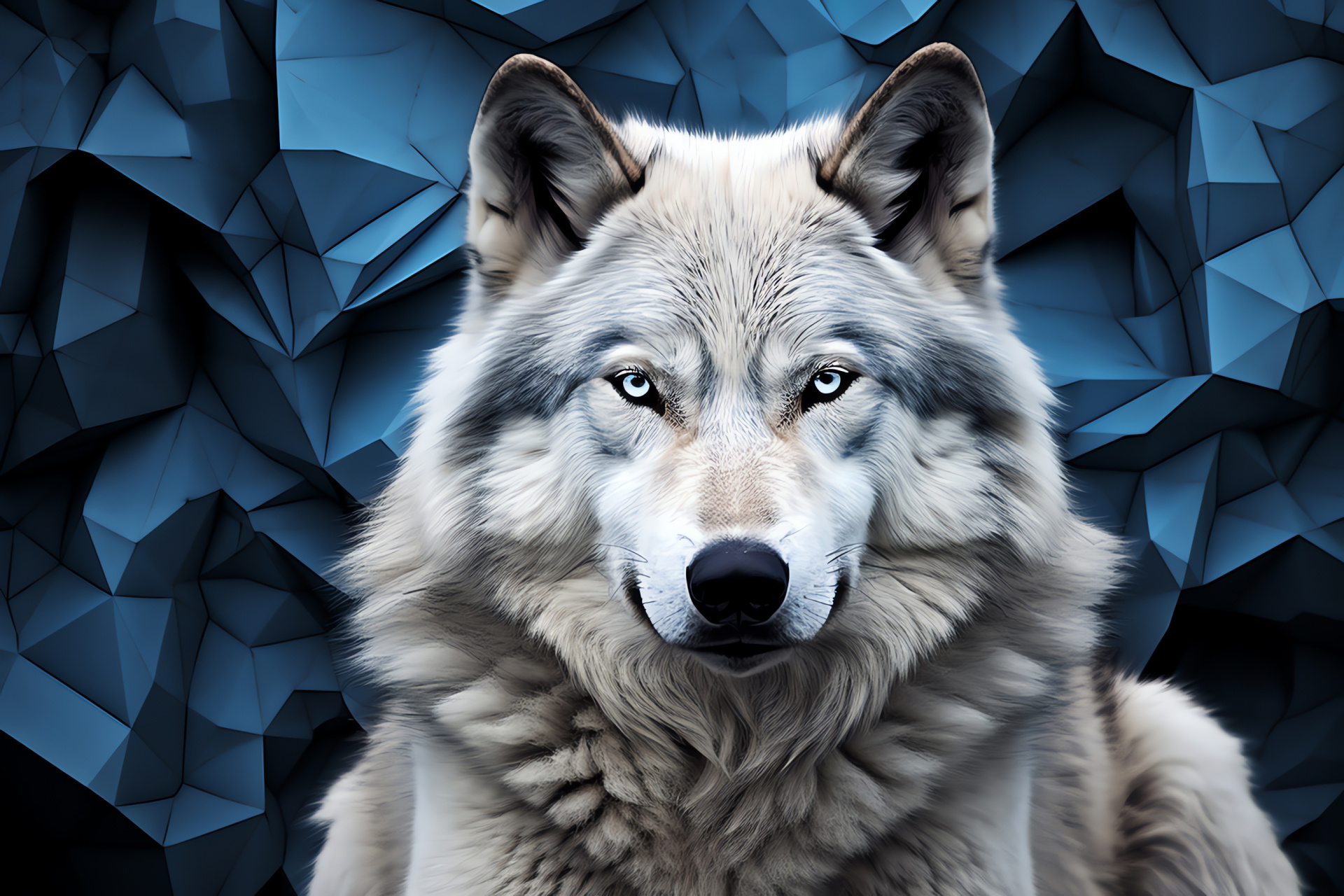 Animal portrait, Gray wolf, Serene nature, Canine, Wildlife scene, HD Desktop Image