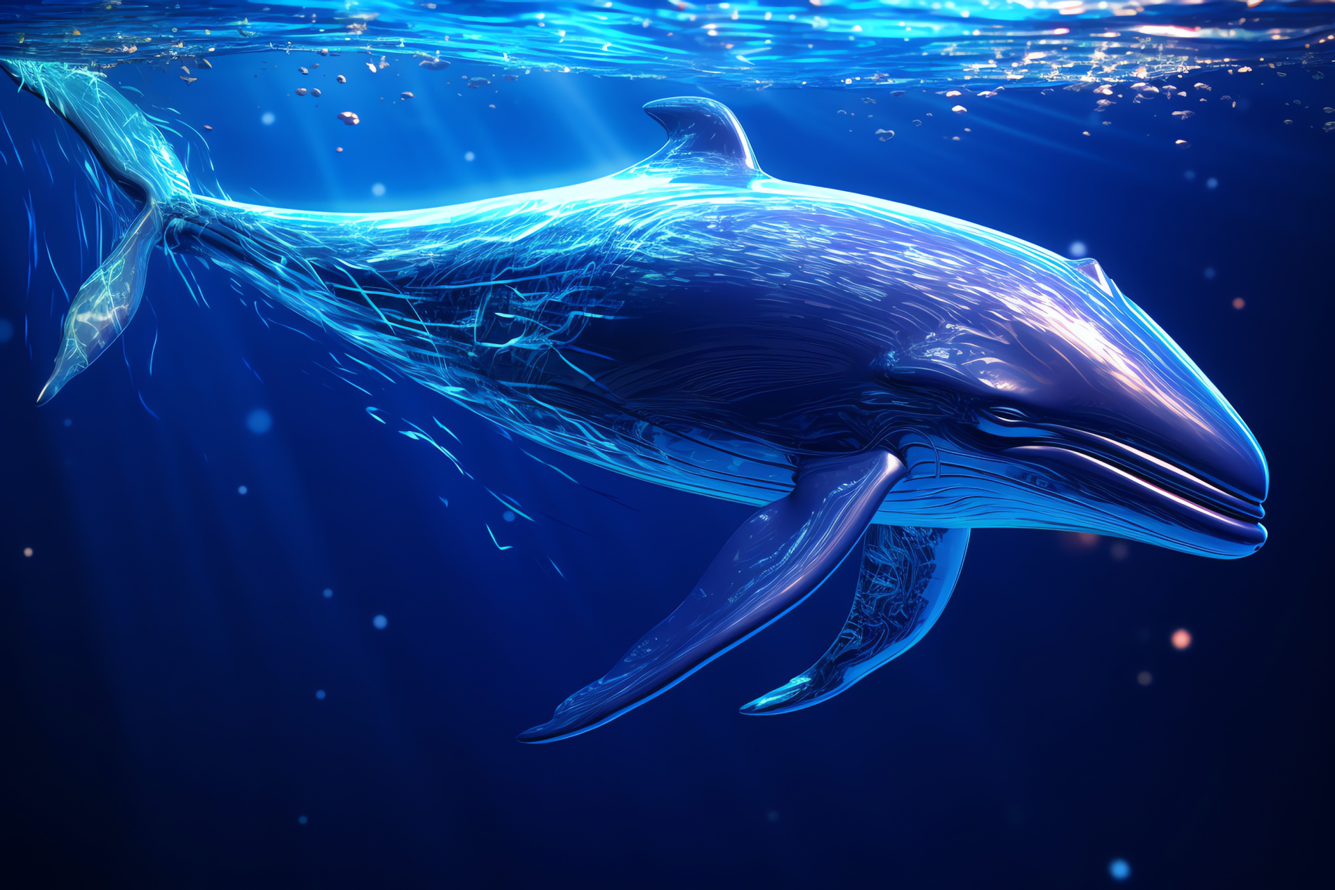 Aquatic leviathan, Oceanic swimmers, Pelagic soaring beast, Cetacean display, Marine agility, HD Desktop Wallpaper