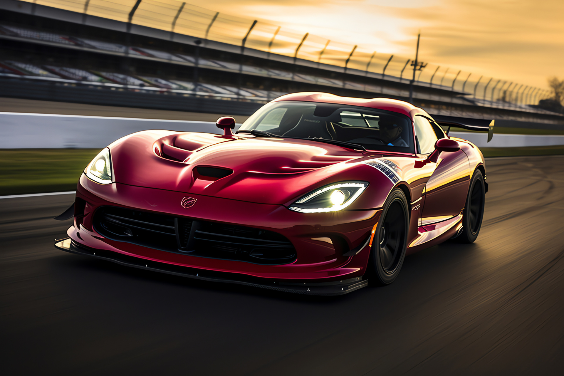 SRT Viper racing legacy, Indianapolis Motor Speedway icon, Endurance racing, Motorsports emblem, Track day legend, HD Desktop Image