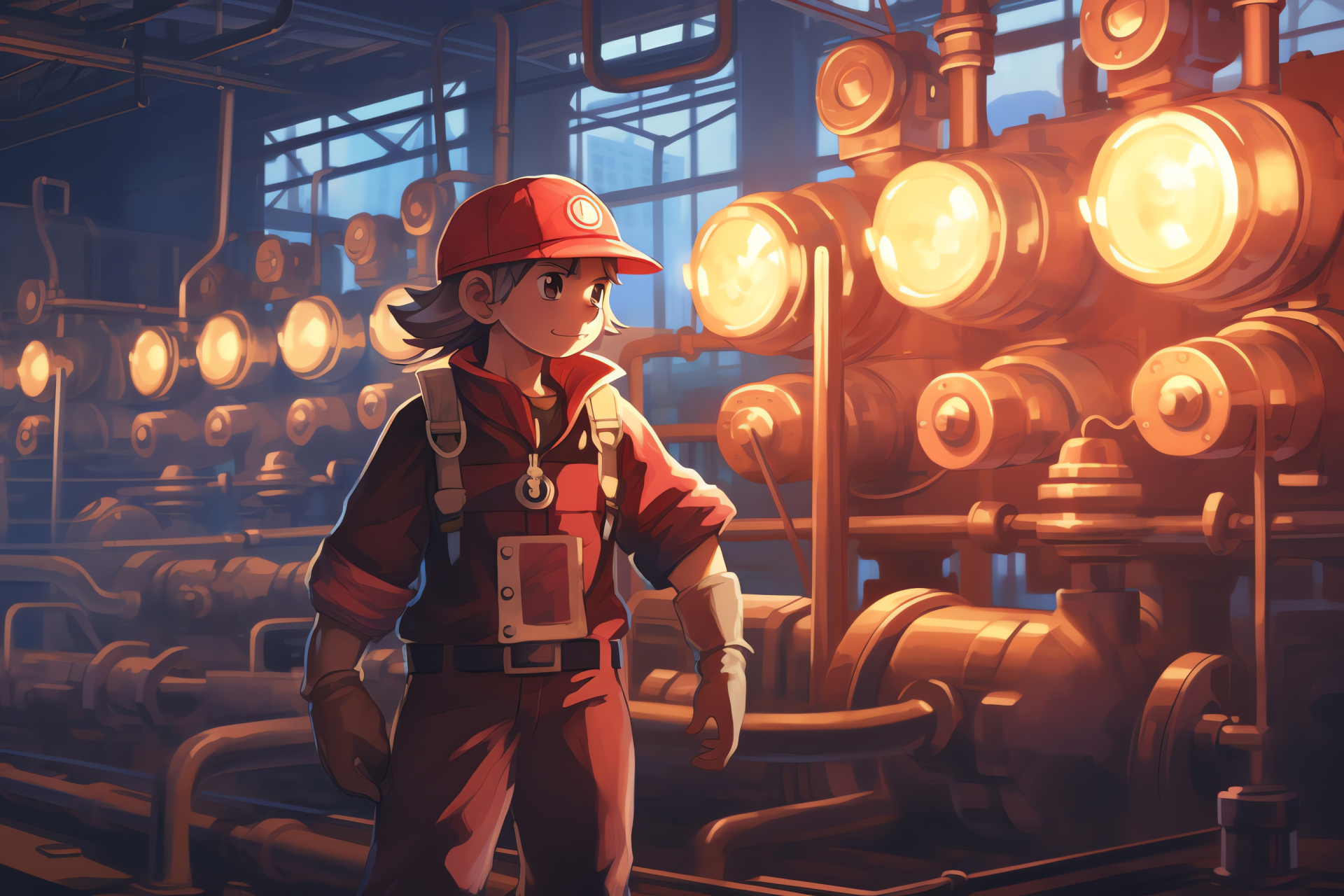 Electric Pokemon Red adventure, Power Plant setting, Magnemite discovery, Electabuzz encounter, Gaming nostalgia, HD Desktop Wallpaper
