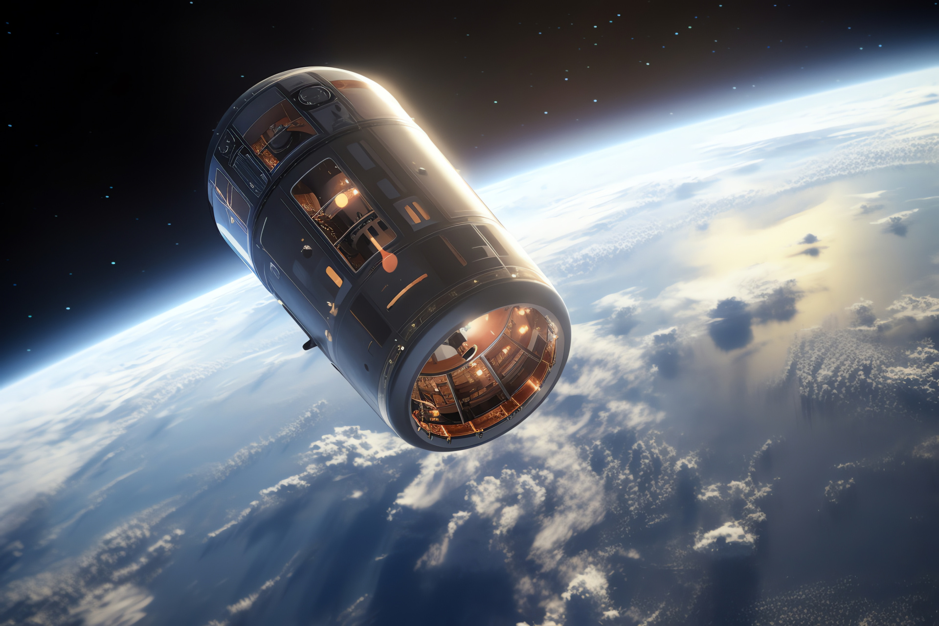 Reentry vehicle, Heat shield engineering, Suborbital snapshot, Thermal protection, Space capsule descent, HD Desktop Wallpaper