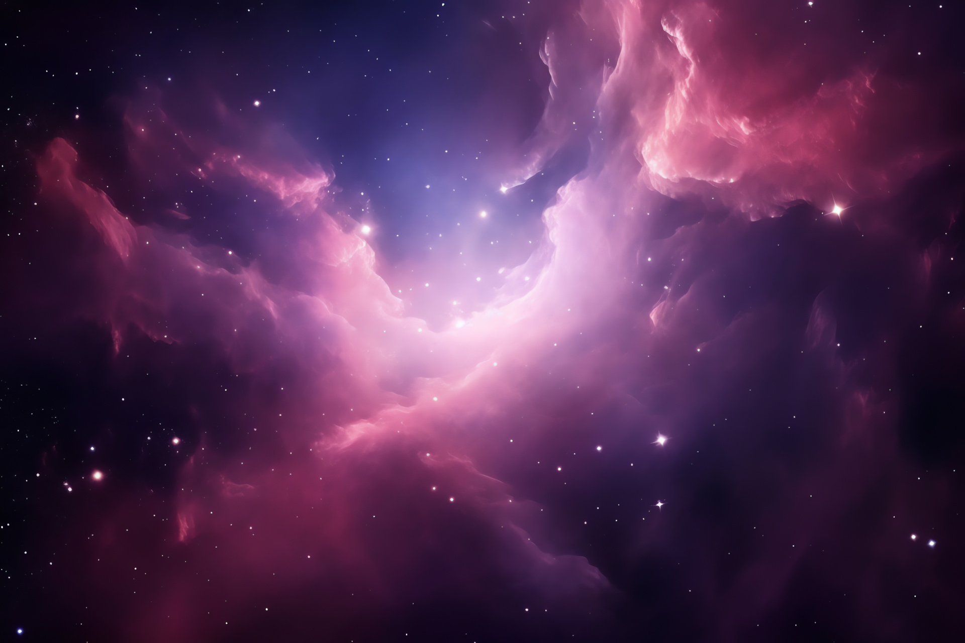 Space phenomenon, Pink nebula, Celestial bodies, Galactic core, Stargazing, HD Desktop Wallpaper