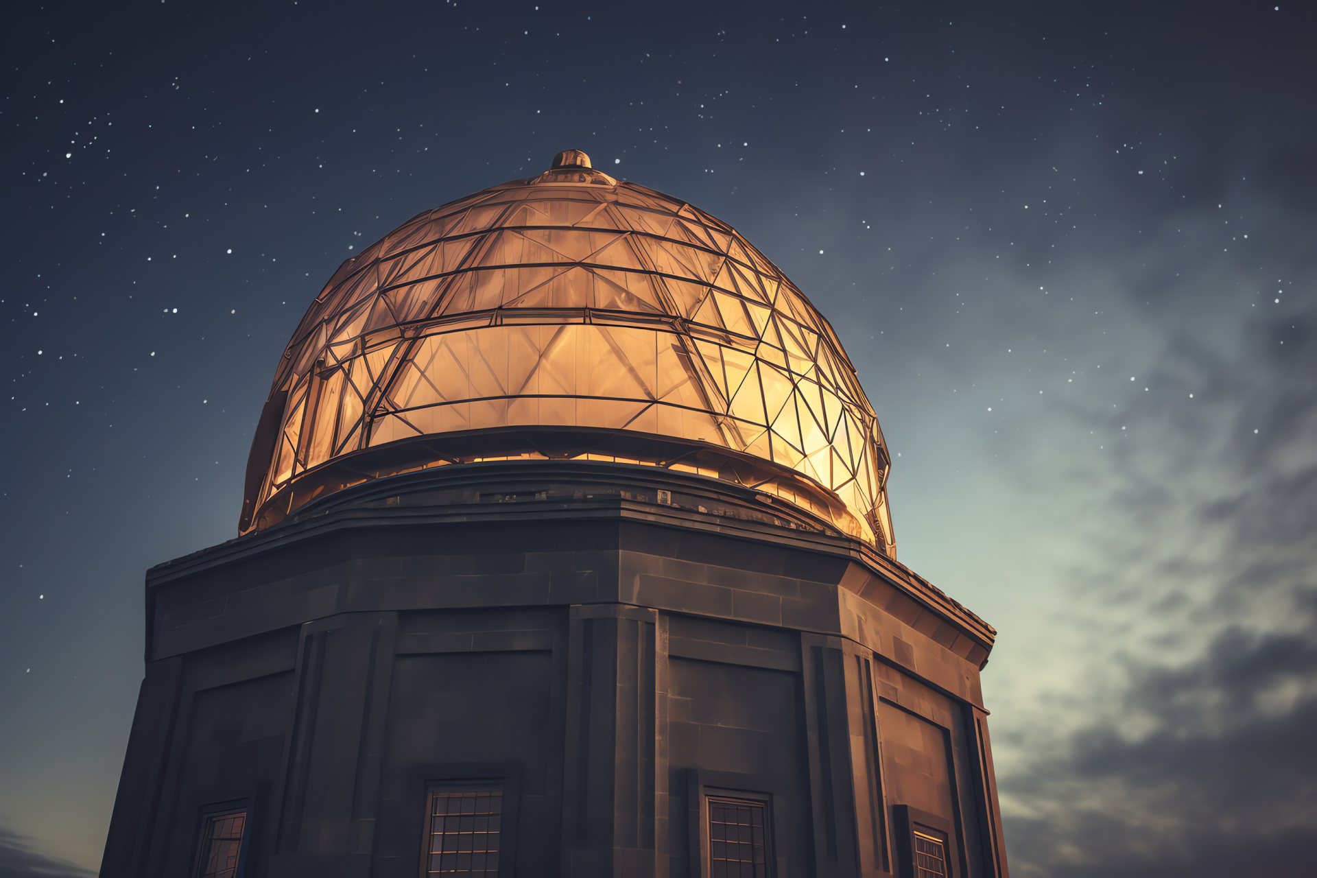 TMT Observatory, Stellar field, Knowledge beacon, Discovery zone, Optical magnification, HD Desktop Image