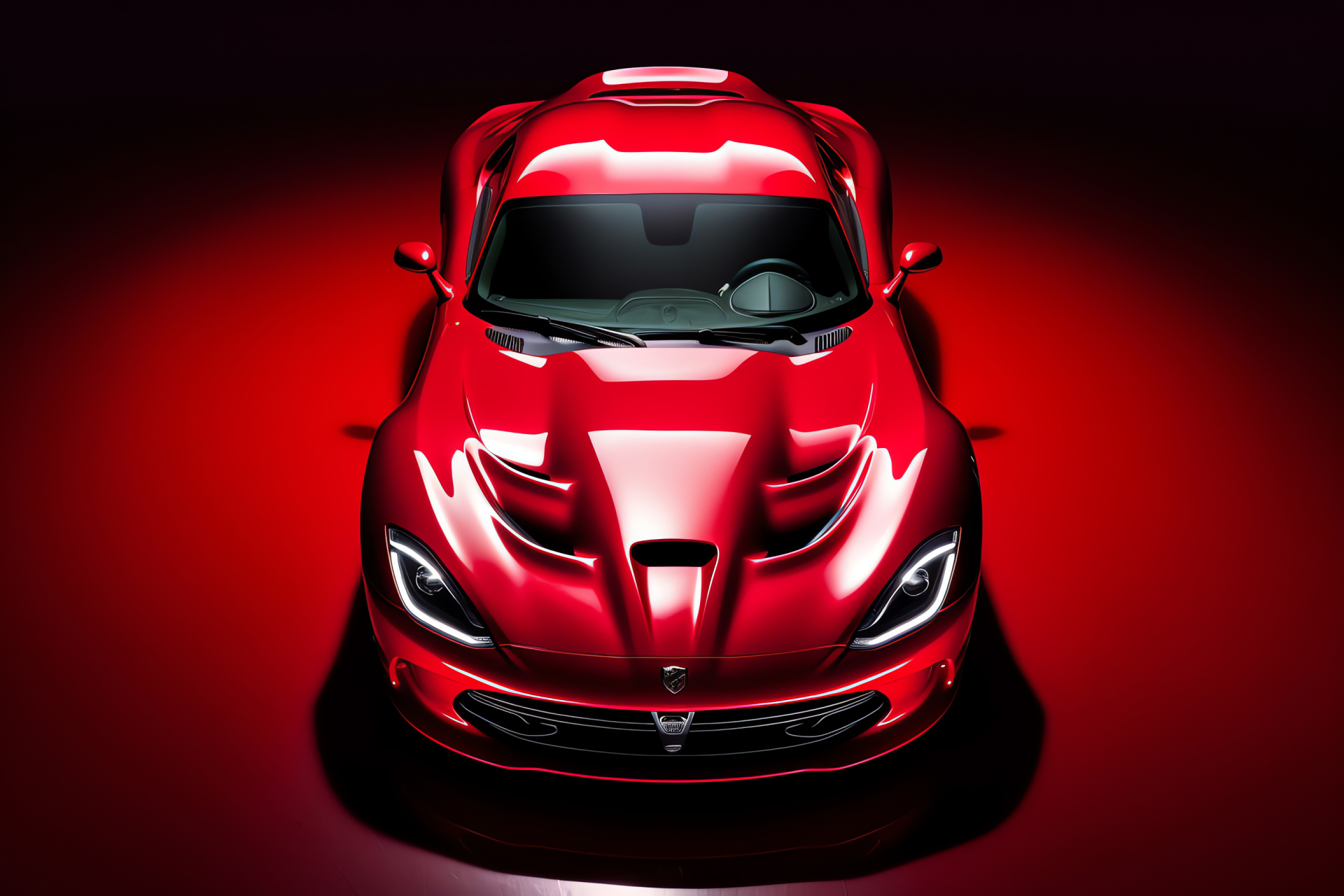 Srt Viper 2014, elevated angle, pure white, striking red contrast, modern design, HD Desktop Wallpaper