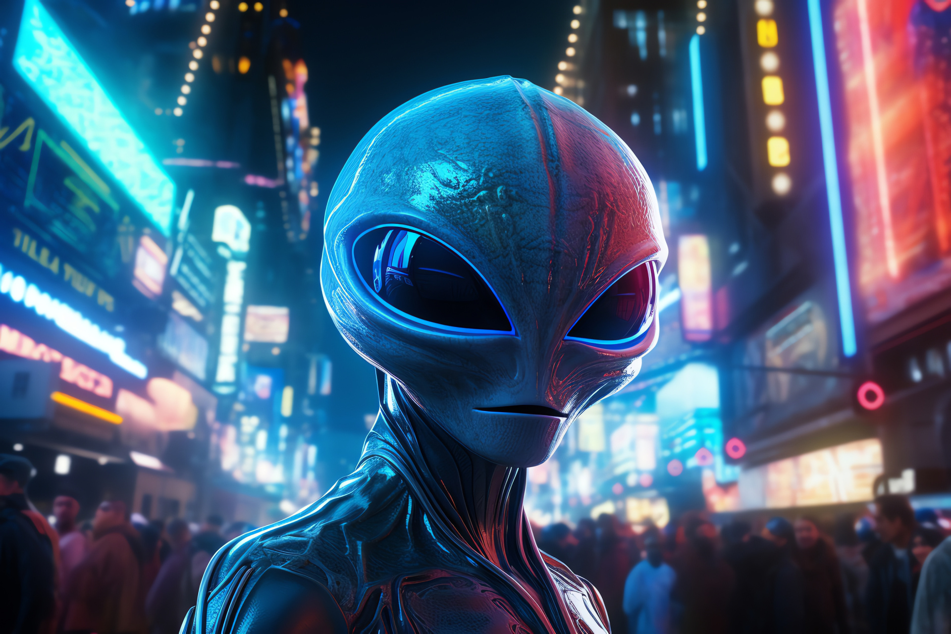 Advanced alien civilization, Exotic urban landscape, Nova City ambiance, Intergalactic metropolis, Futuristic space society, HD Desktop Image