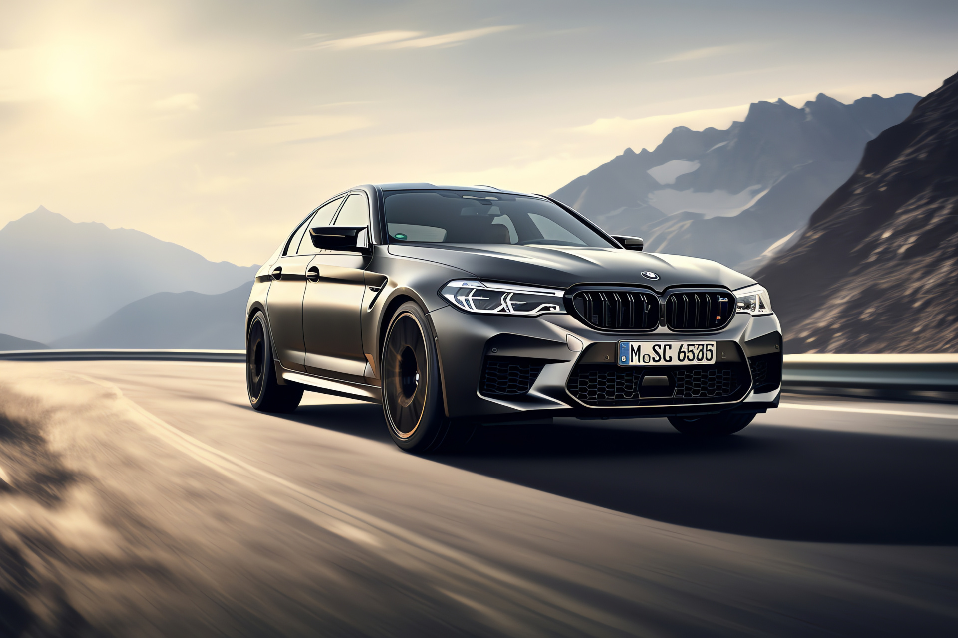 BMW M5 sedan, German Autobahn, High-speed driving, BMW performance series, Engineering marvel, HD Desktop Wallpaper