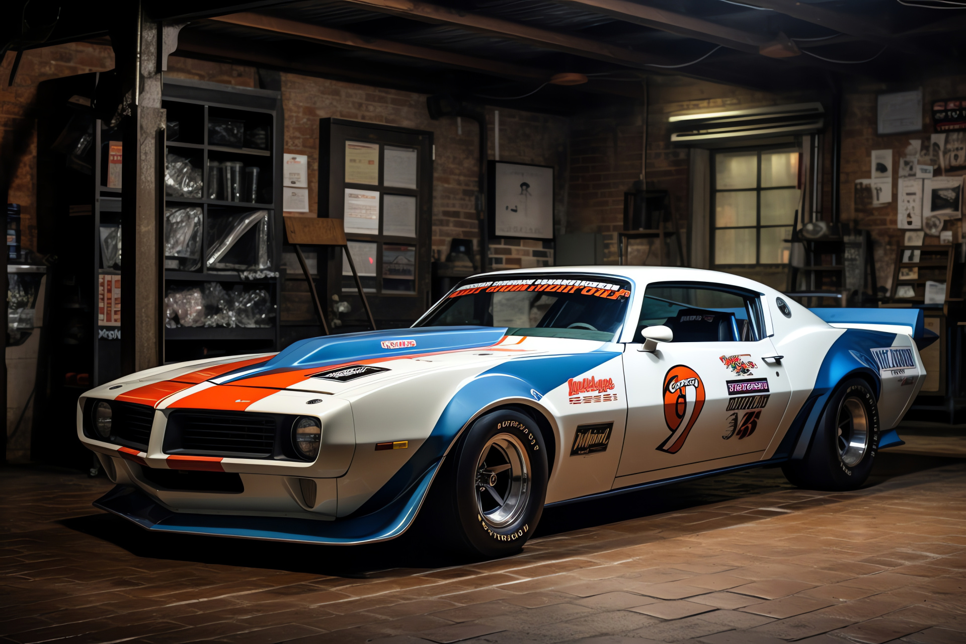 Pontiac Firebird Trans Am, Pace Car edition, Retro ambiance, Auto racing history, Collector's garage, HD Desktop Wallpaper