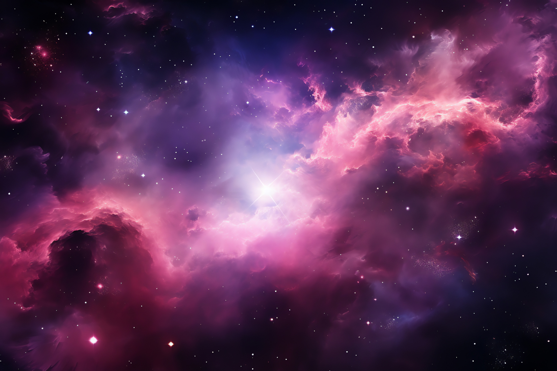 Pink cosmic entity, Universal marvels, Galactic expanse, Celestial art, Space fabric, HD Desktop Image