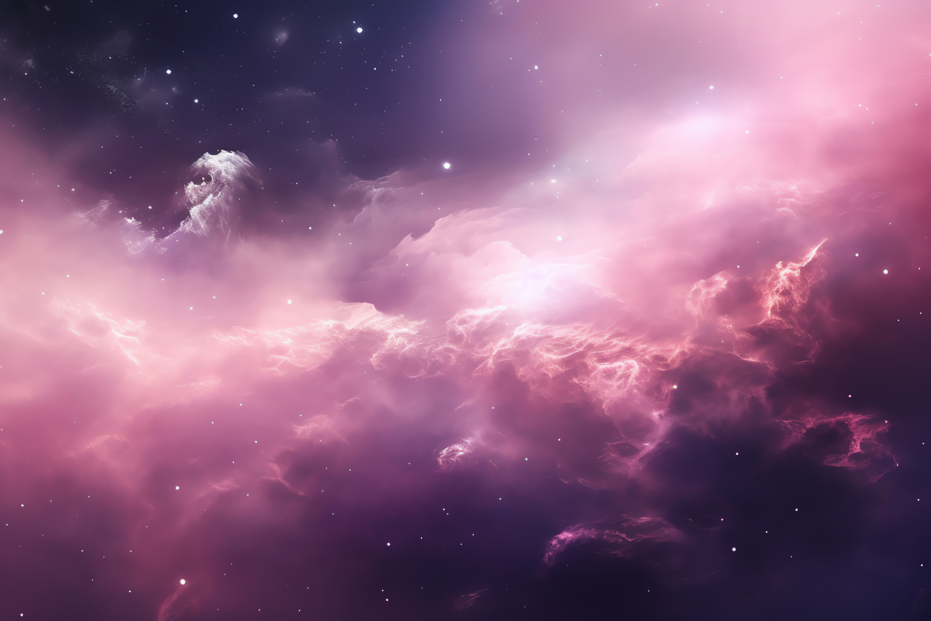 Pink Galaxy, Captivating cosmos, Infinite expanse, Roseate glow, Universe beauty, HD Desktop Wallpaper