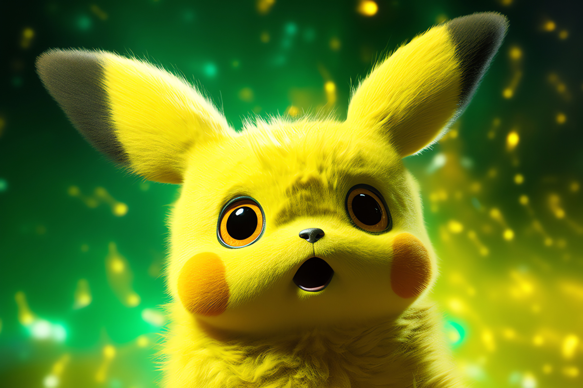 Pikachu, Pokmon world, Lightning Pokmon, Animated friendliness, Video game creature, HD Desktop Image
