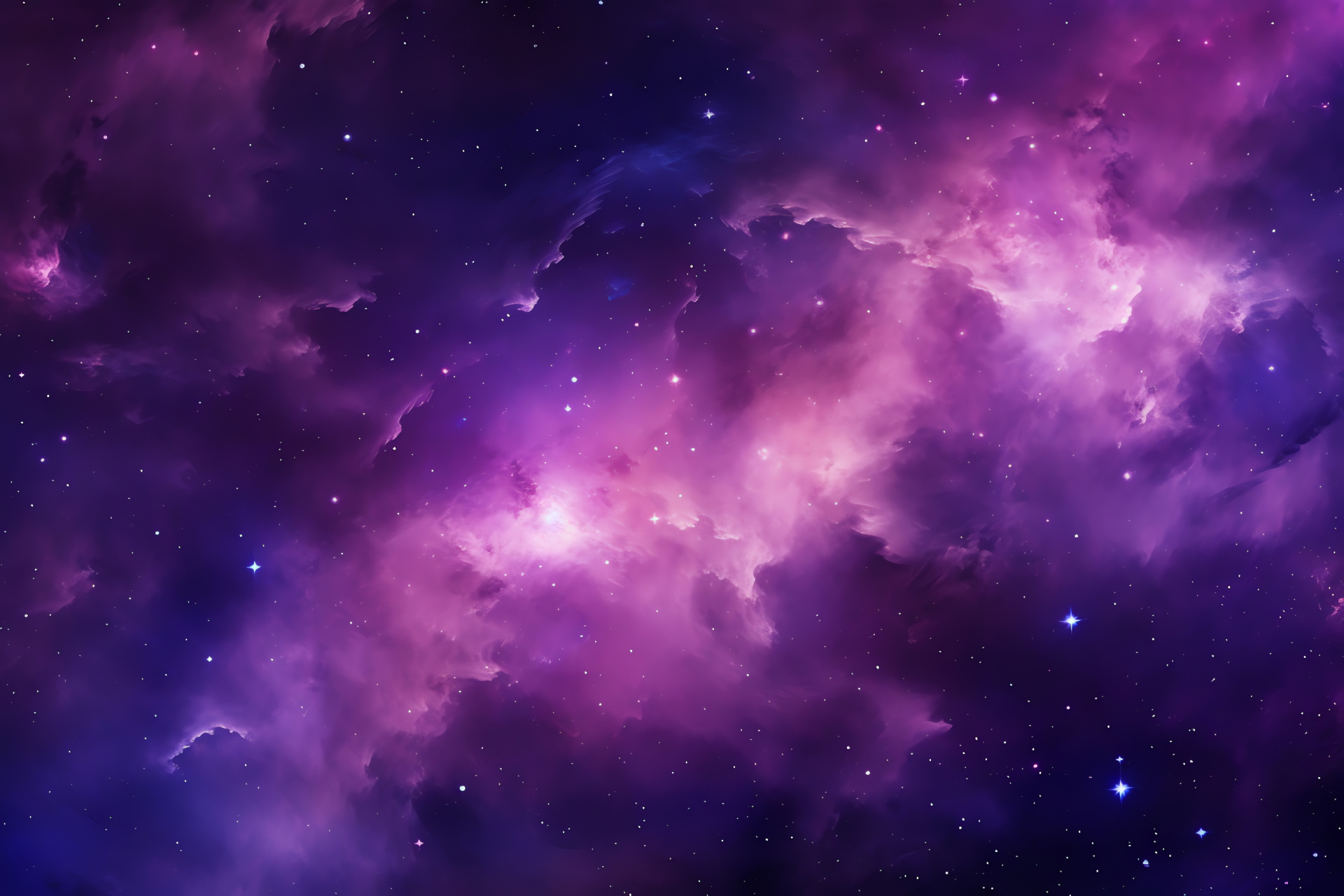 Cosmic Purple Star, Stellar masterpiece, Infinite space realm, Galaxies afar, Interstellar artwork, HD Desktop Wallpaper