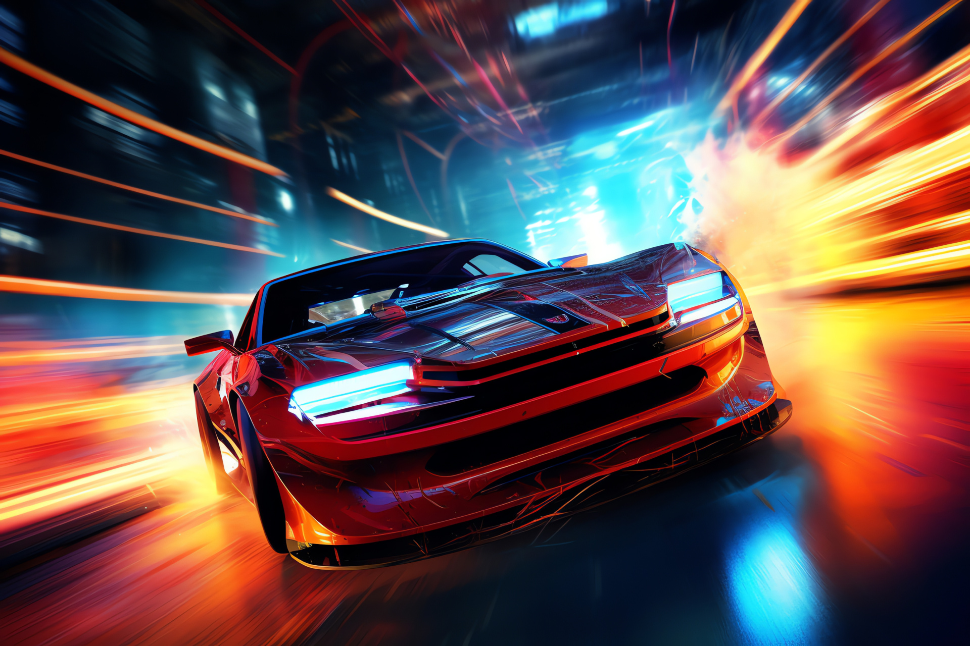 Need For Speed hideaway, Urban nocturne, Secret base, Speedy sanctuary, Gaming hideout, HD Desktop Image