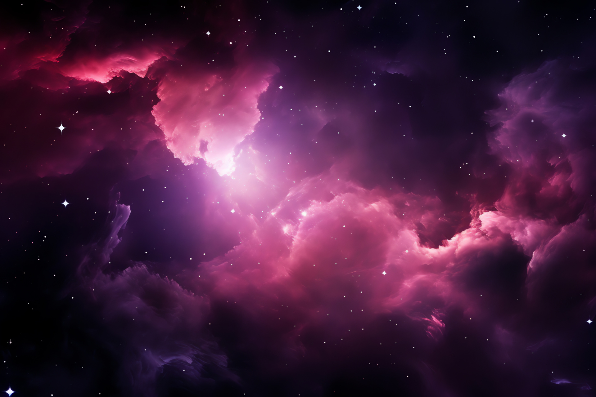 Captivating Pink Galaxy, Cosmic Beauty, Universe Domain, Celestial Performance, Space Spectacle, HD Desktop Image