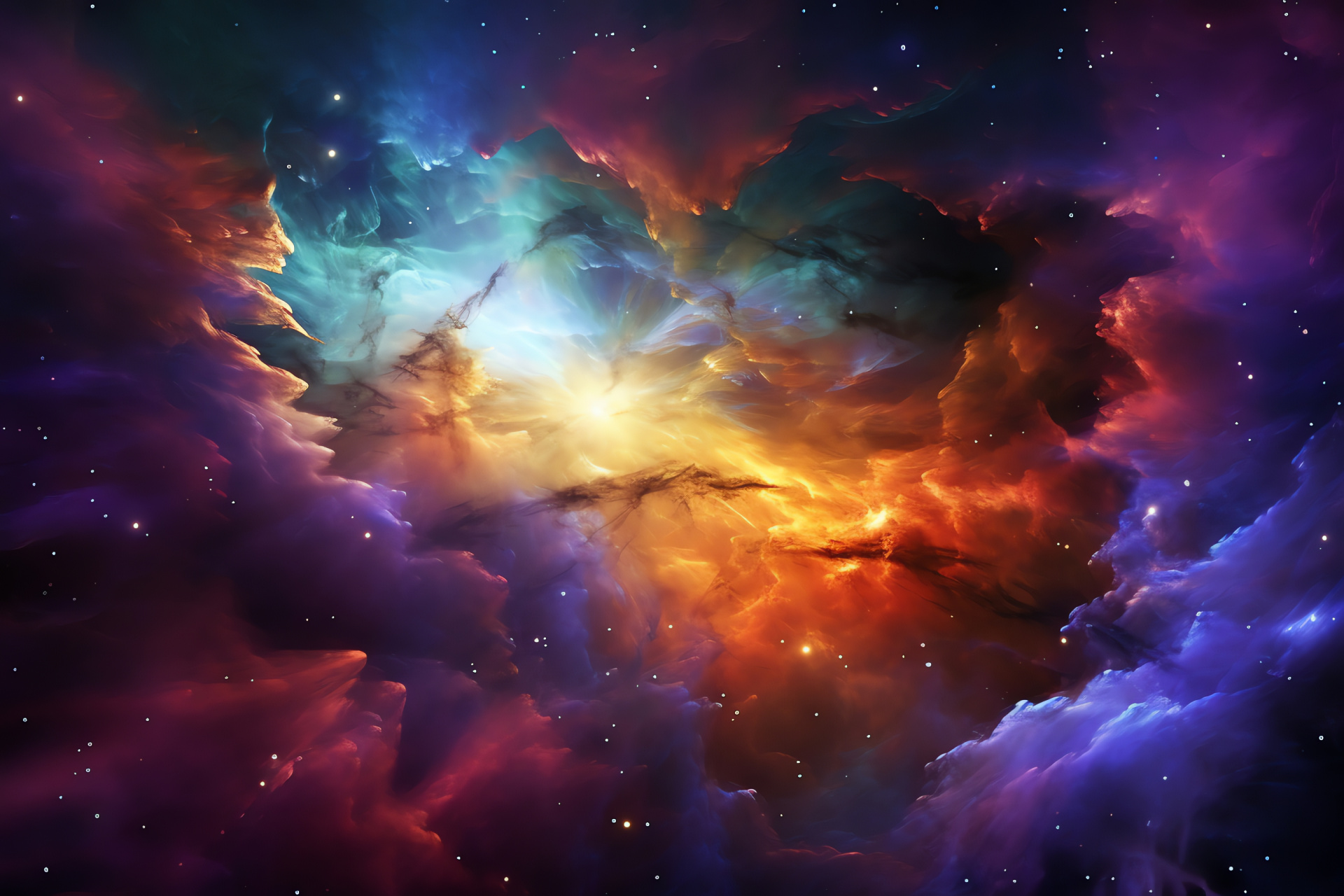 Nebula grandeur, Starbirth area, Lagoon spectacle, Intense purple fabric, Space phenomenon, HD Desktop Image