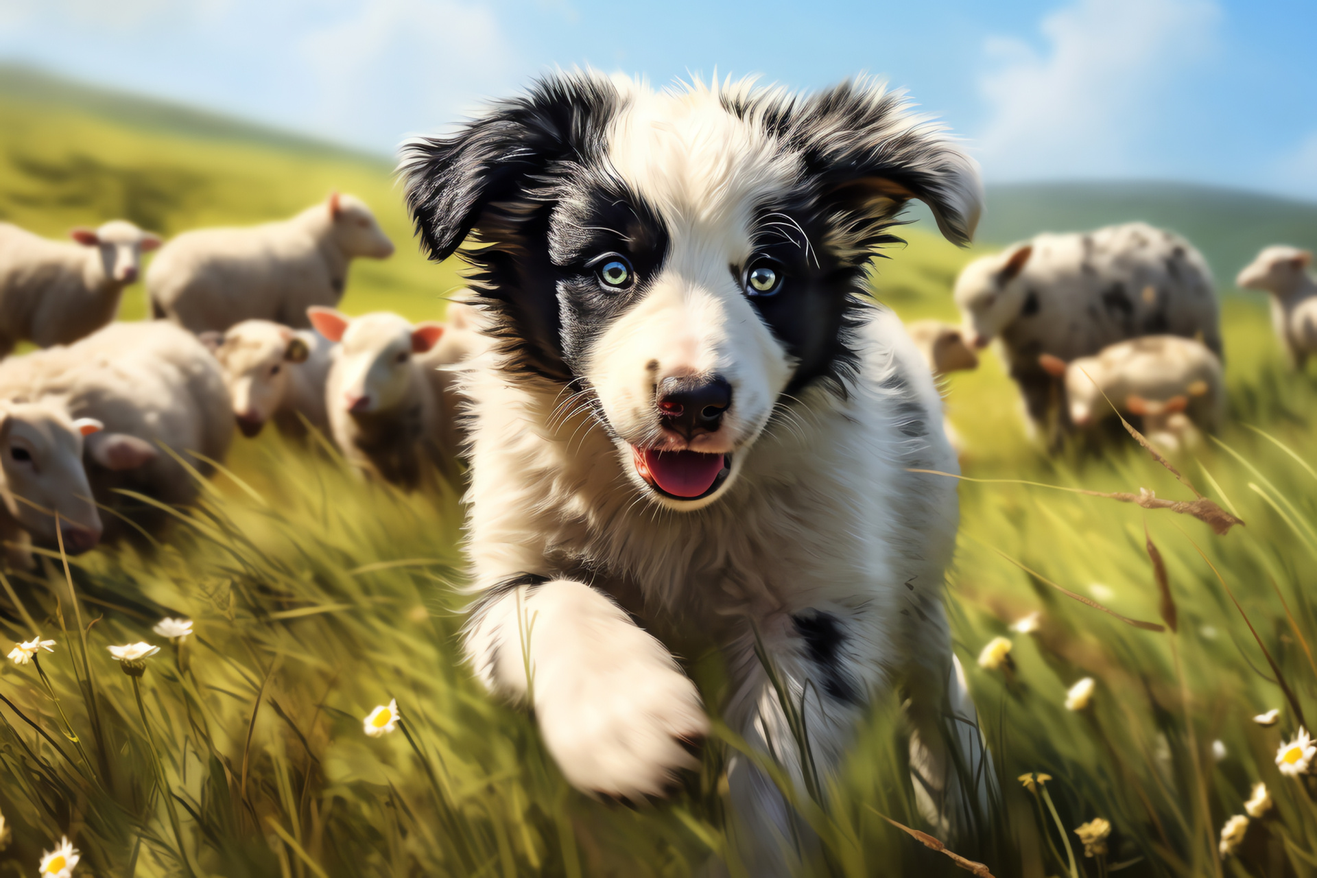 Australian Shepherd, Intelligent herder, Active pup, Loyal companion, Shepherd toy, HD Desktop Wallpaper