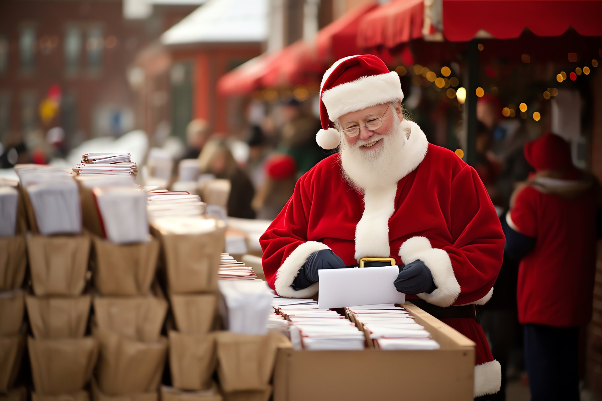 Yuletide spirit, Santa's village, Midwestern charm, Holiday greetings, Christmas cheer, HD Desktop Image