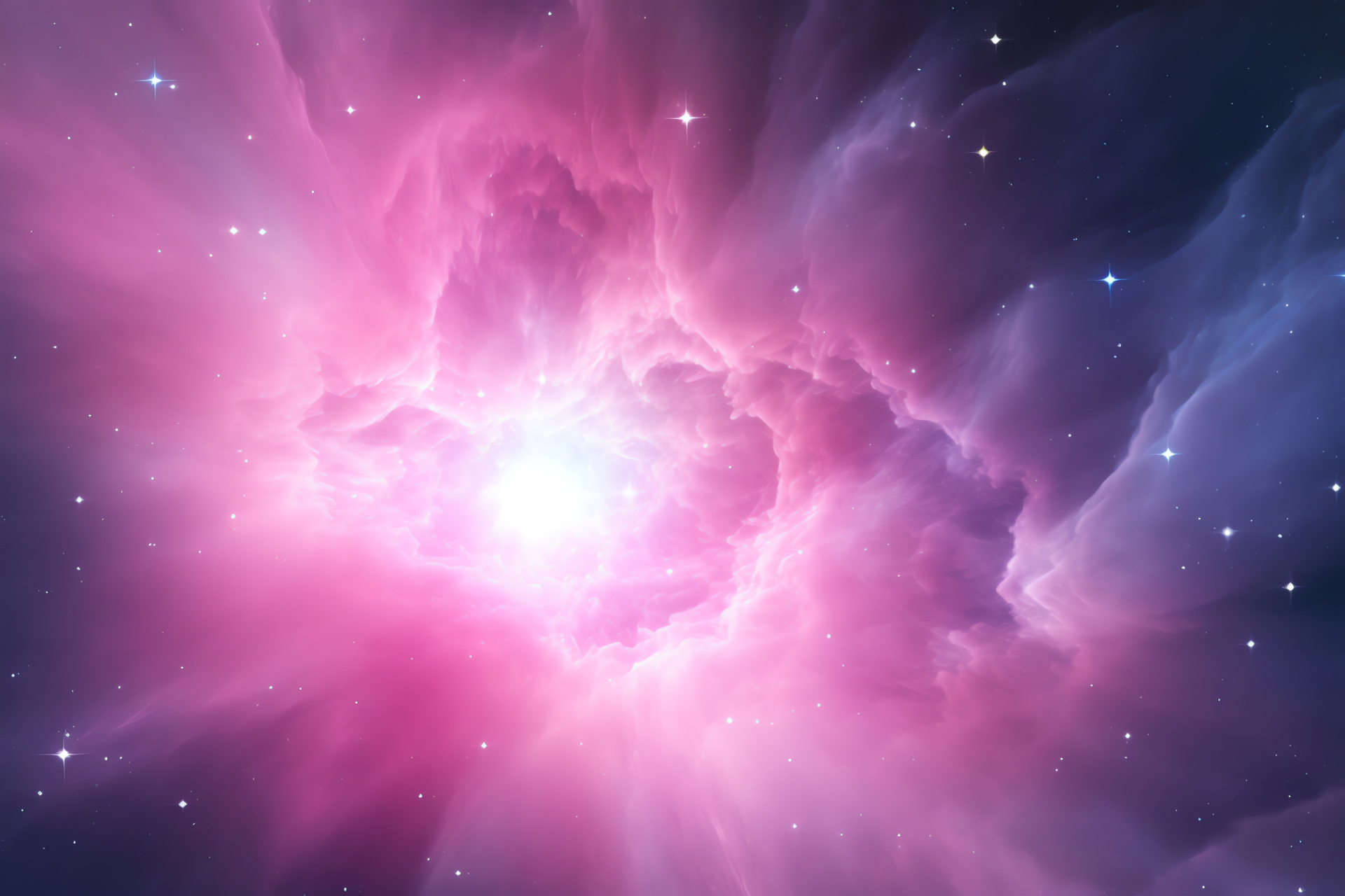 Nebular canvas, Astral birth close-up, Gentle hue shifts, Celestial nursery, Soft toned stars, HD Desktop Wallpaper