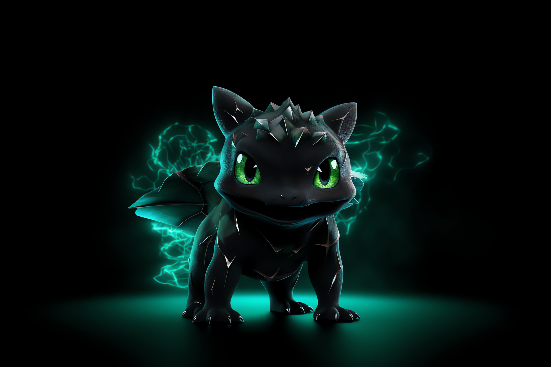 Pokemon Go Bulbasaur, Grass-type Pokemon, Poison-type creature, Bulb-like back, Wide-eyed Pokemon, HD Desktop Image