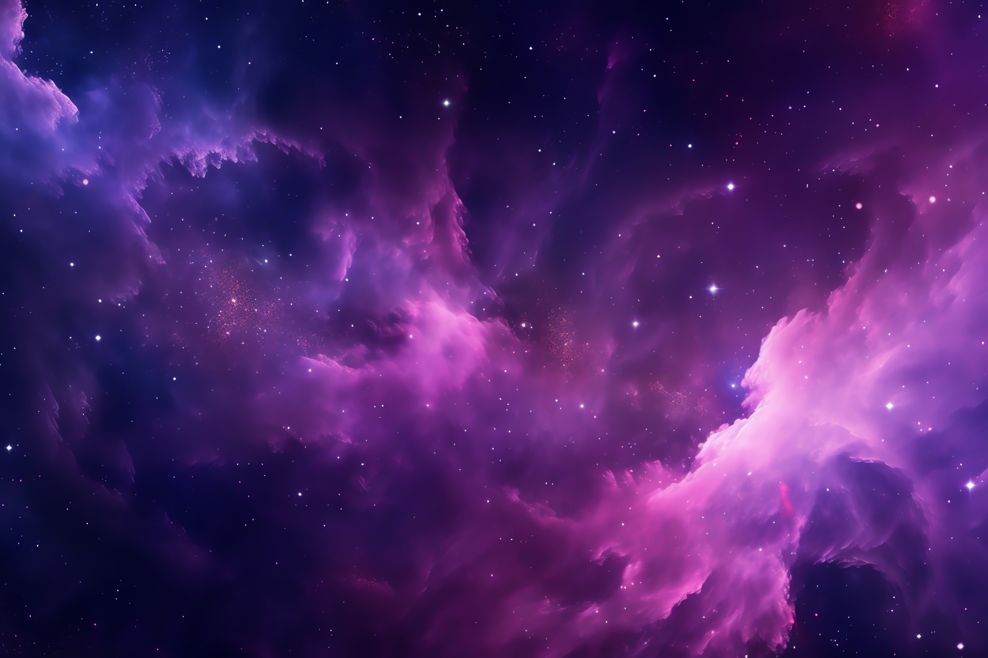 Nebula in purple, Galactic whirl, Star birth region, Orchid hues in space, Cosmic vibrancy, HD Desktop Wallpaper