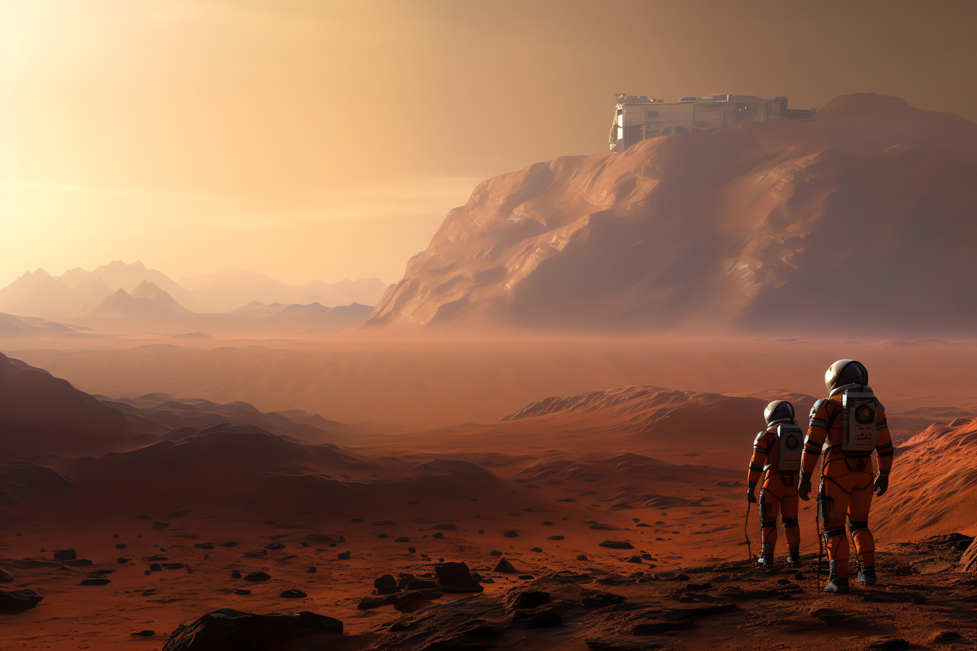 Mars surface exploration, Astronautical boots, Martian soil, Planetary expedition, Space mission, HD Desktop Image