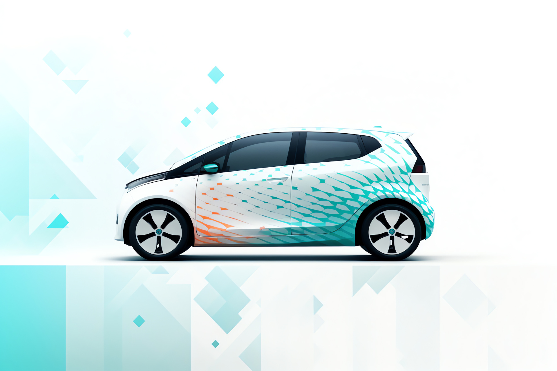 Smart Car Volkswagen ID.3, Electric compact, Futuristic commute, German automobile engineering, Urban mobility concept, HD Desktop Image