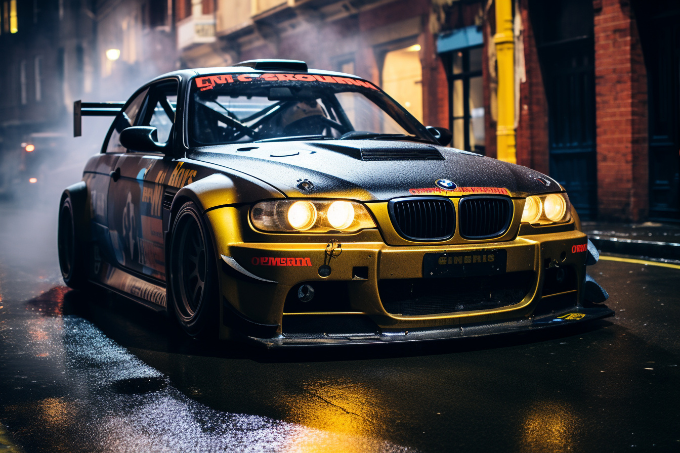 BMW M3 in London, Custom street racer, Broad view, Classical cityscape, Cultural monuments, HD Desktop Image