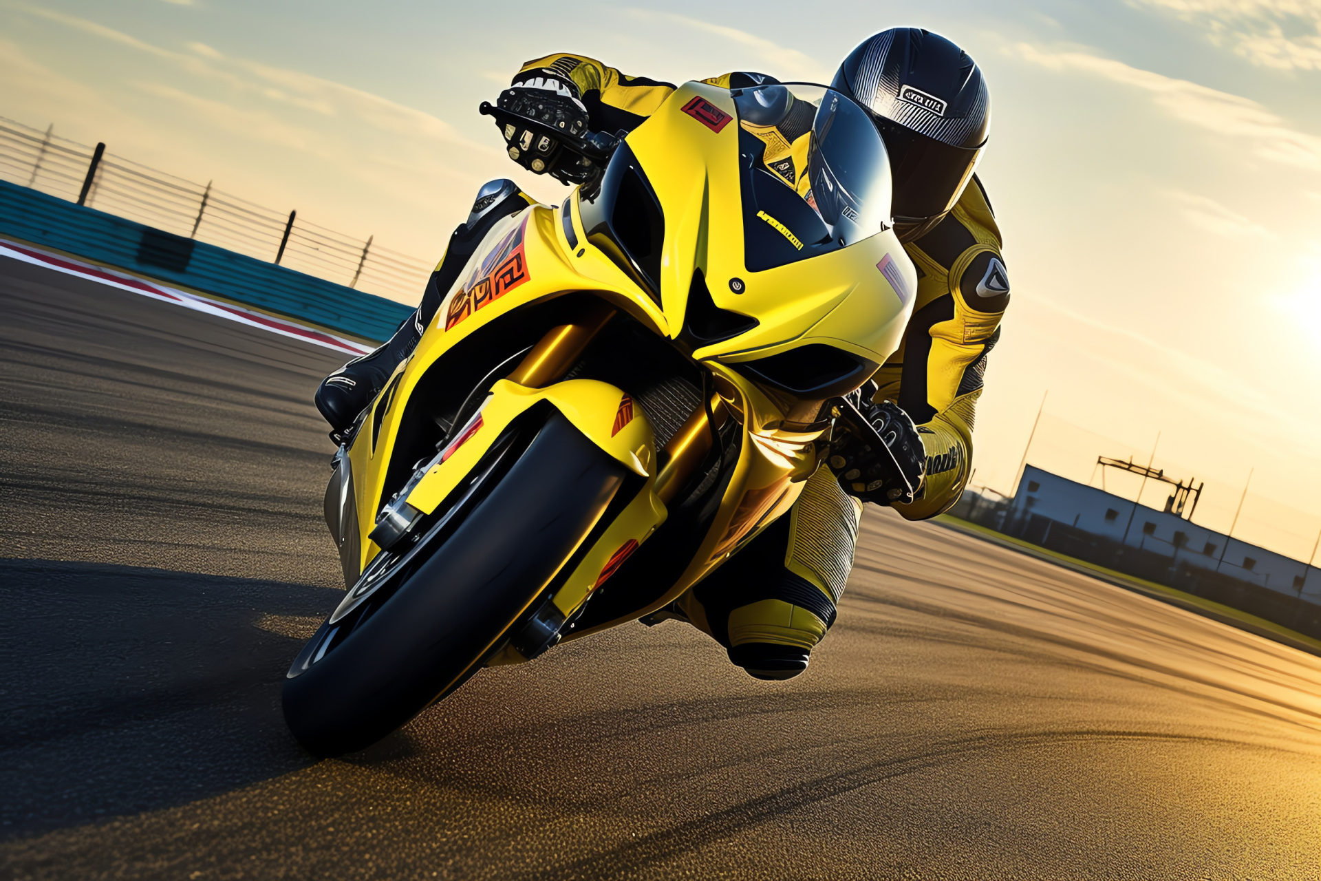 Suzuki GSX-R1000R, Suzuka Circuit racing, High-performance motorbike, Speedy pose, Racing fairings, HD Desktop Image