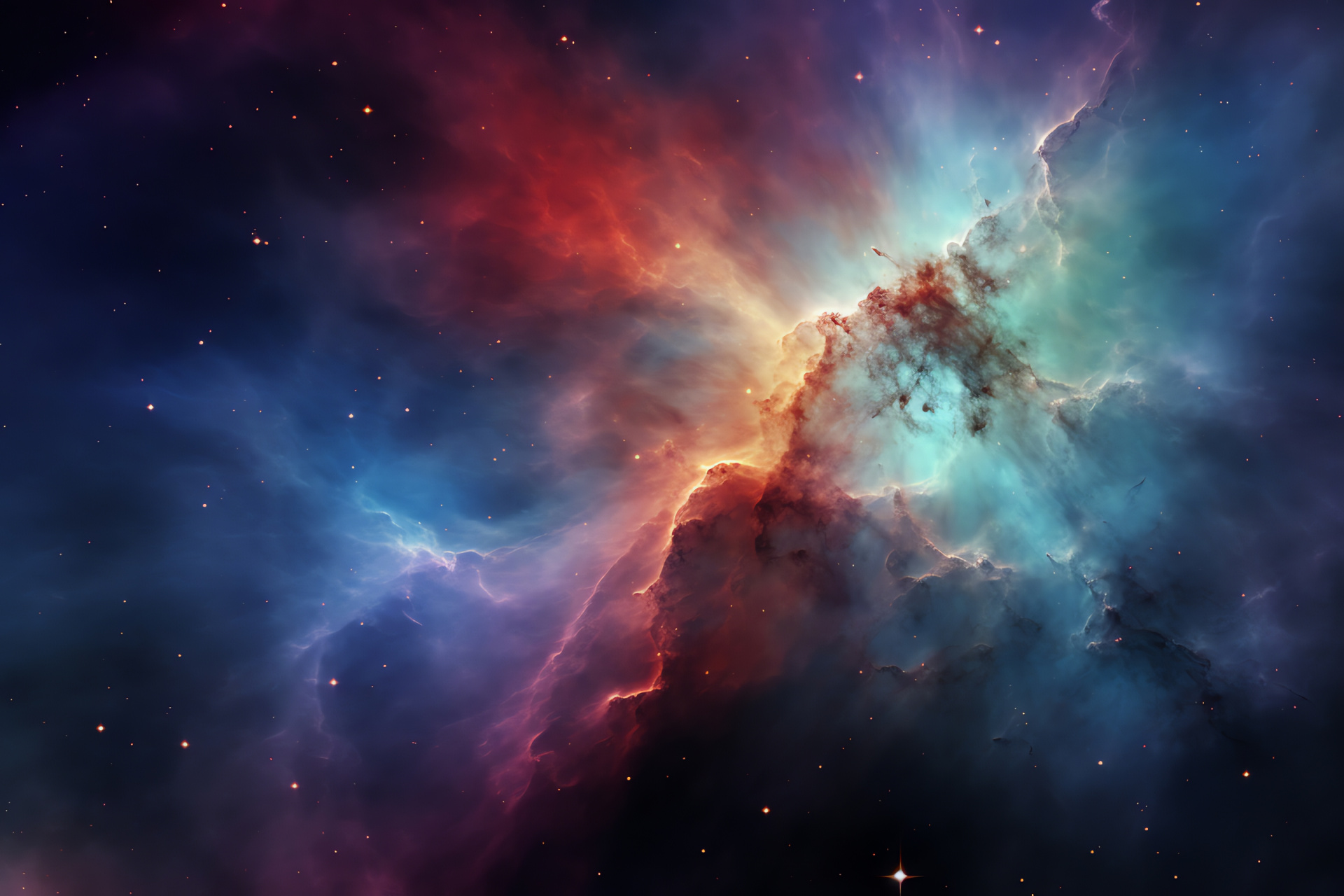 Cone Nebula cosmos, Stellar formation, Cosmic clouds, Star-forming regions, Celestial body, HD Desktop Wallpaper