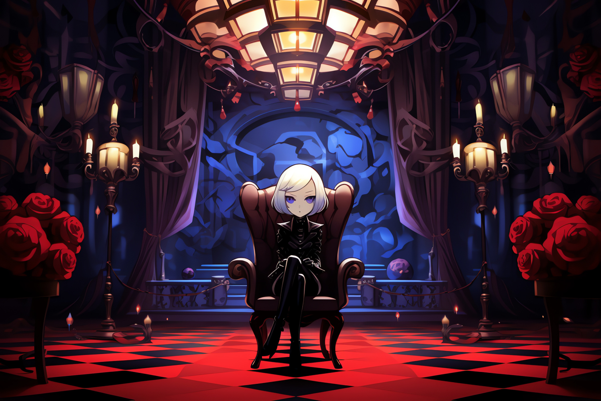 Persona Q, Velvet Room mystery, Unique character Igor, Elizabeth's allure, Game universe, HD Desktop Wallpaper