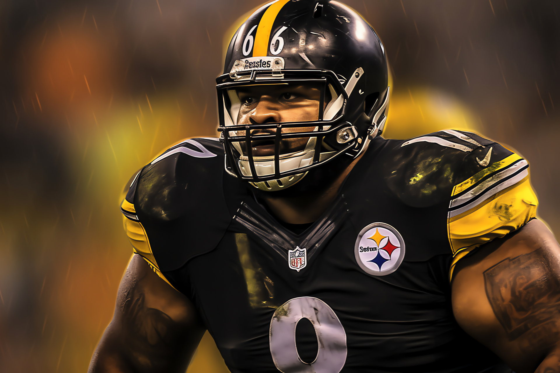 Pittsburgh Steelers, Center Maurkice Pouncey, Offensive line showdown, Football clash, Display of strength, HD Desktop Wallpaper