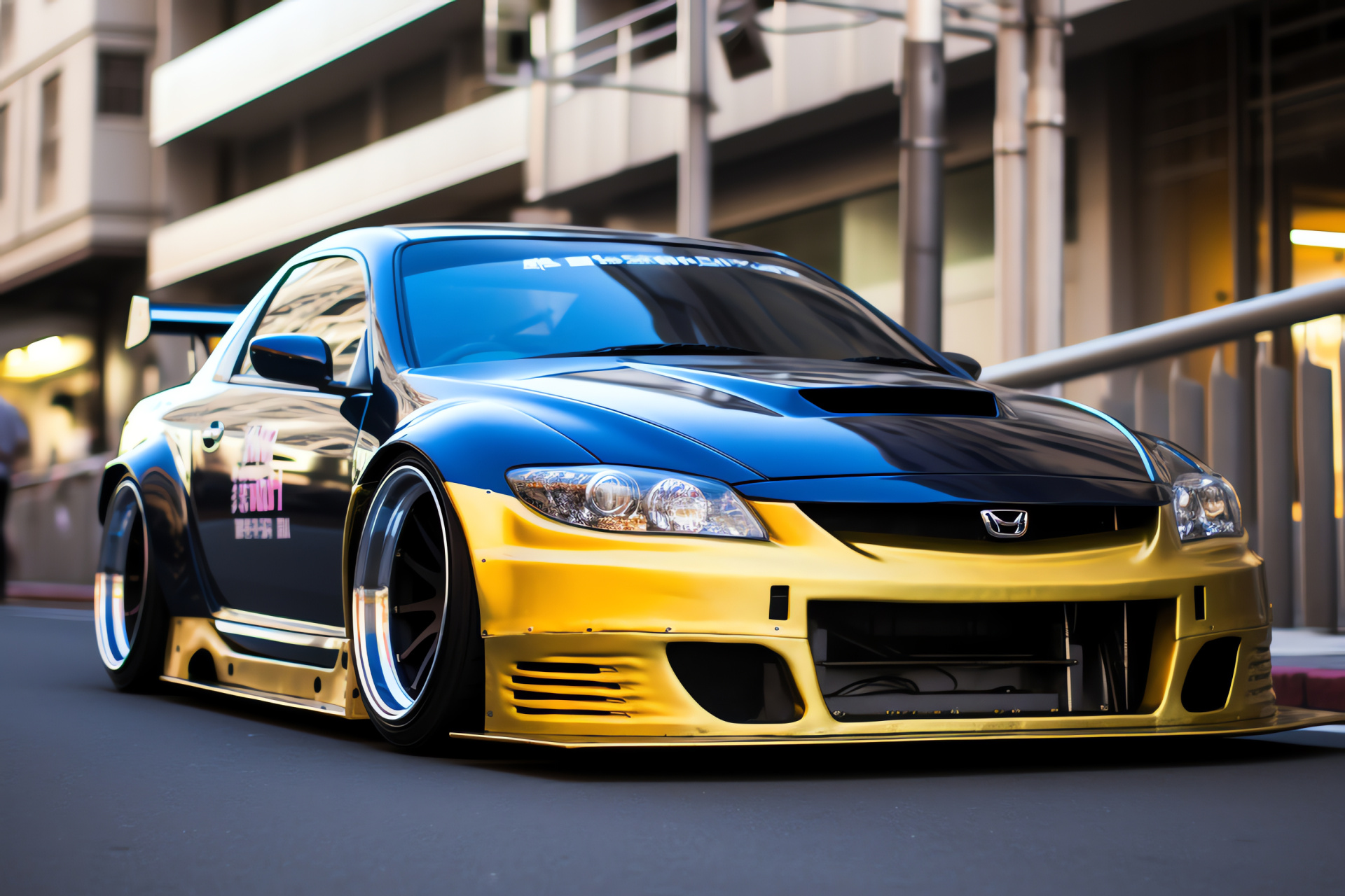 Nissan Silvia S15, Tokyo Akihabara, JDM tuner car, Street racing trendsetter, Innovative aerodynamics, HD Desktop Wallpaper