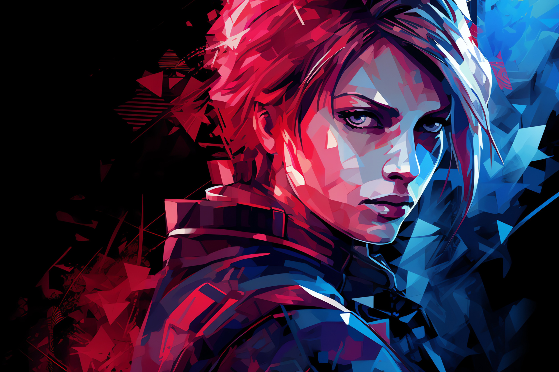 Claire Redfield, Blonde avatar, Resident Evil saga, Puzzles and combat, Virtual world, HD Desktop Wallpaper
